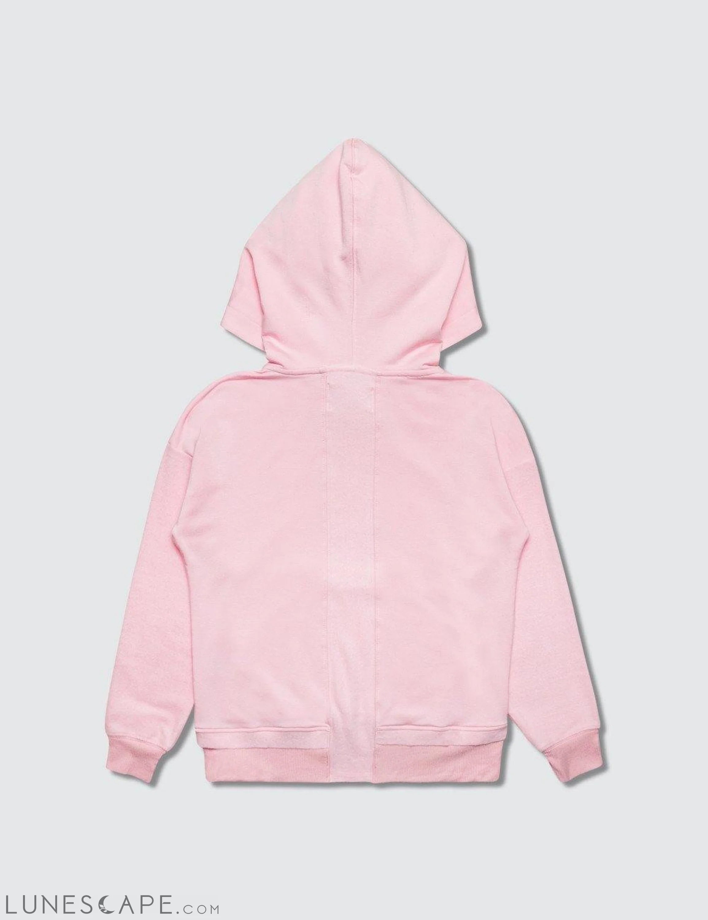 Recycled Bamboo Warmie Hooded Sweatshirt - Pink LUNESCAPE