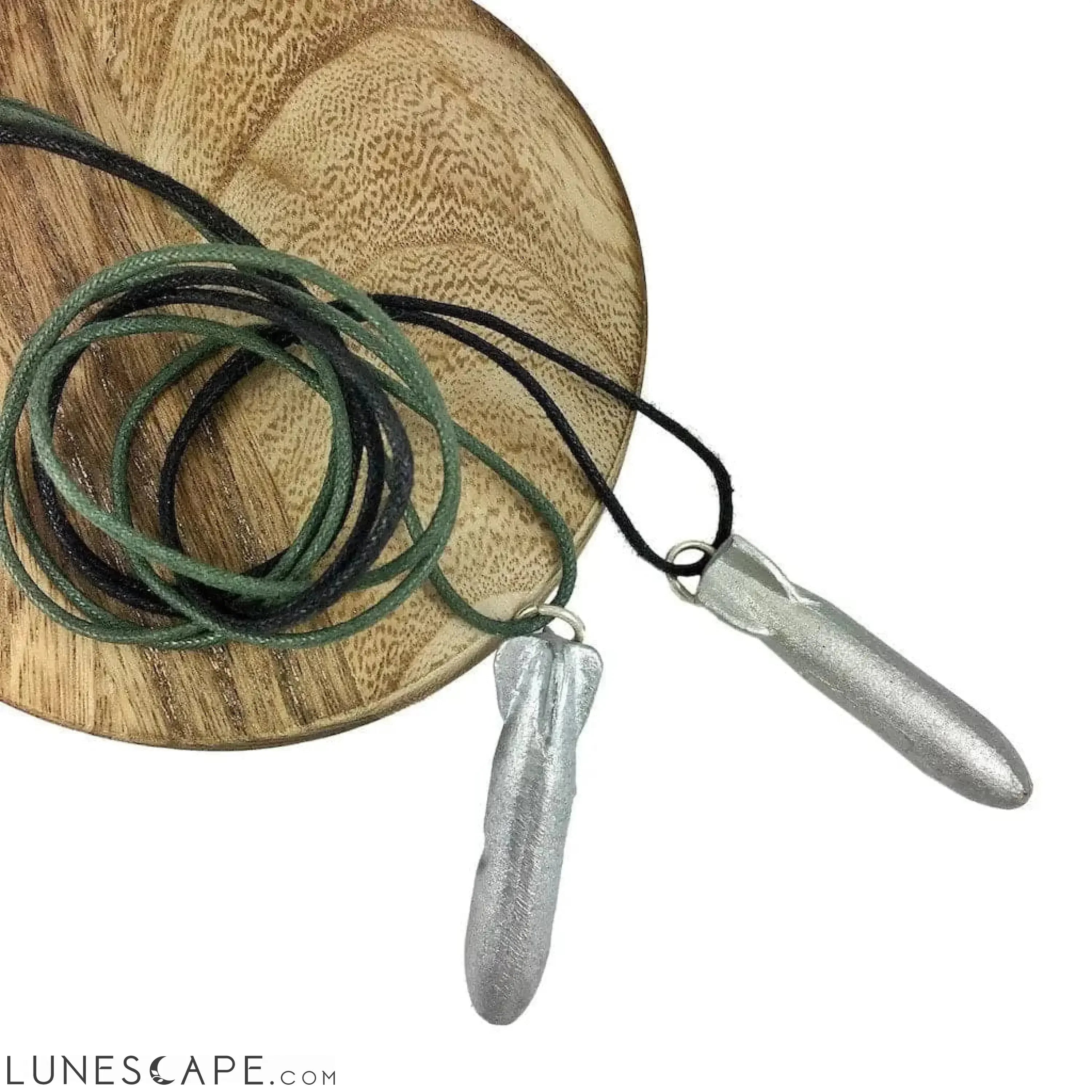 Recycled Bomb Pendant Necklace LUNESCAPE