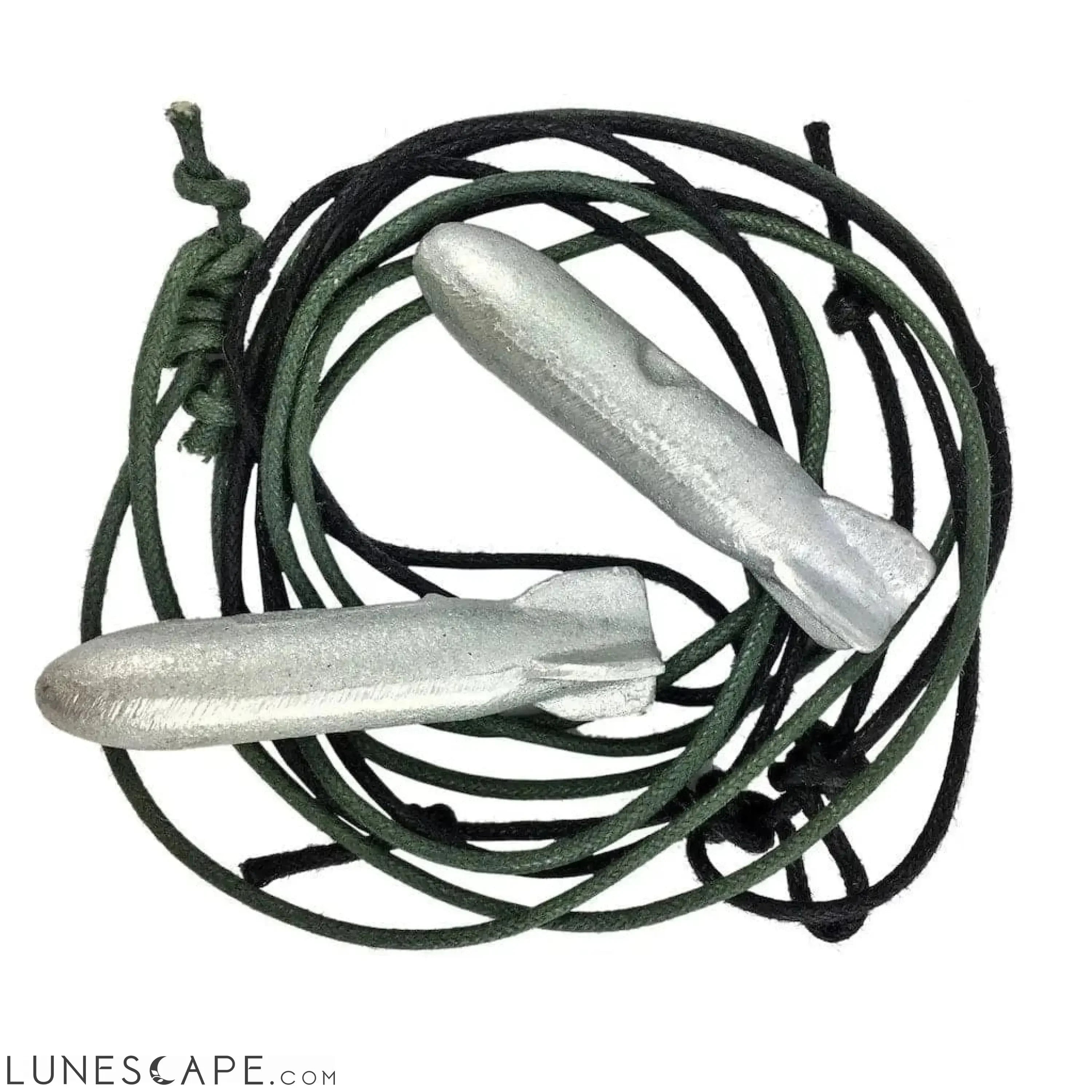 Recycled Bomb Pendant Necklace LUNESCAPE
