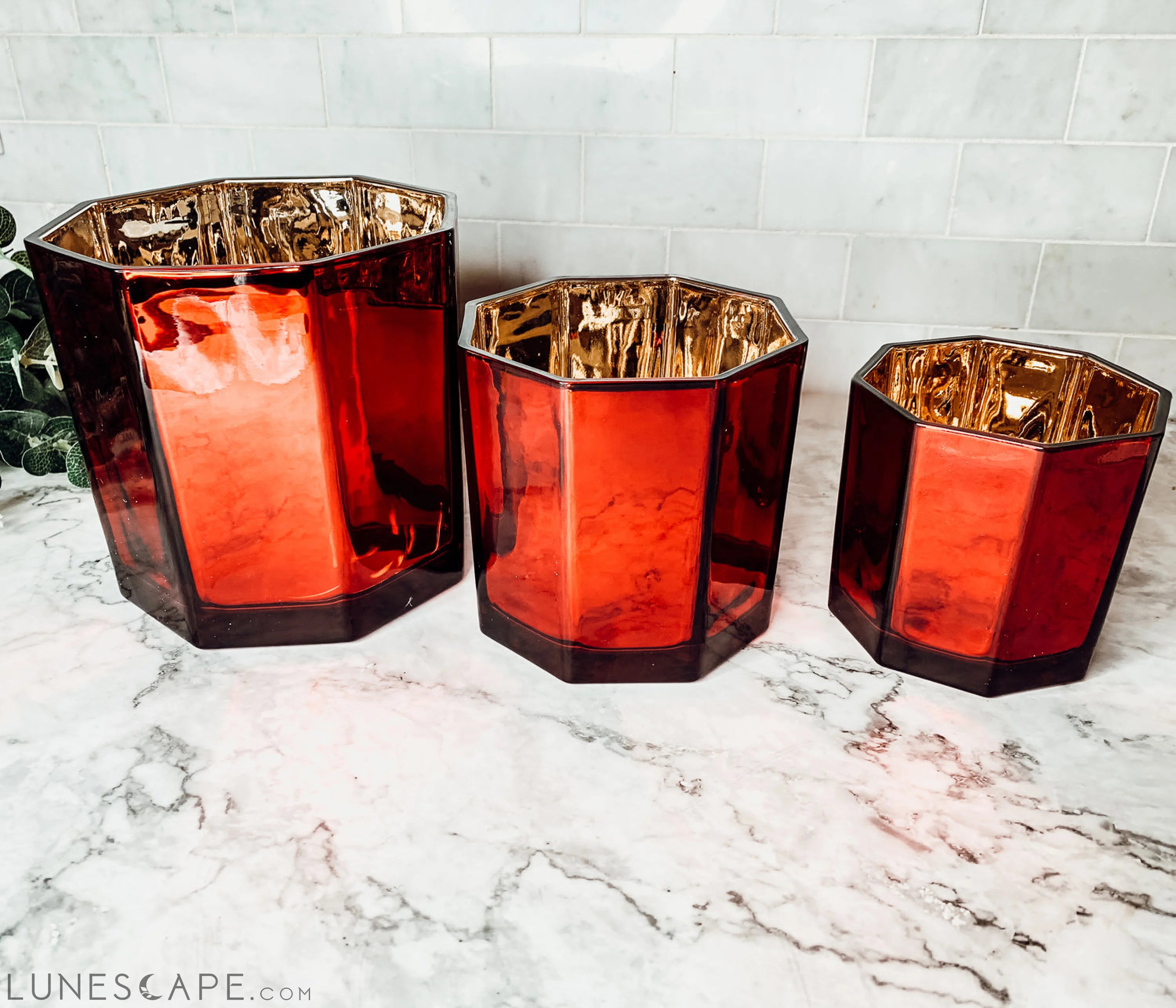 Red Candle Vase LUNESCAPE