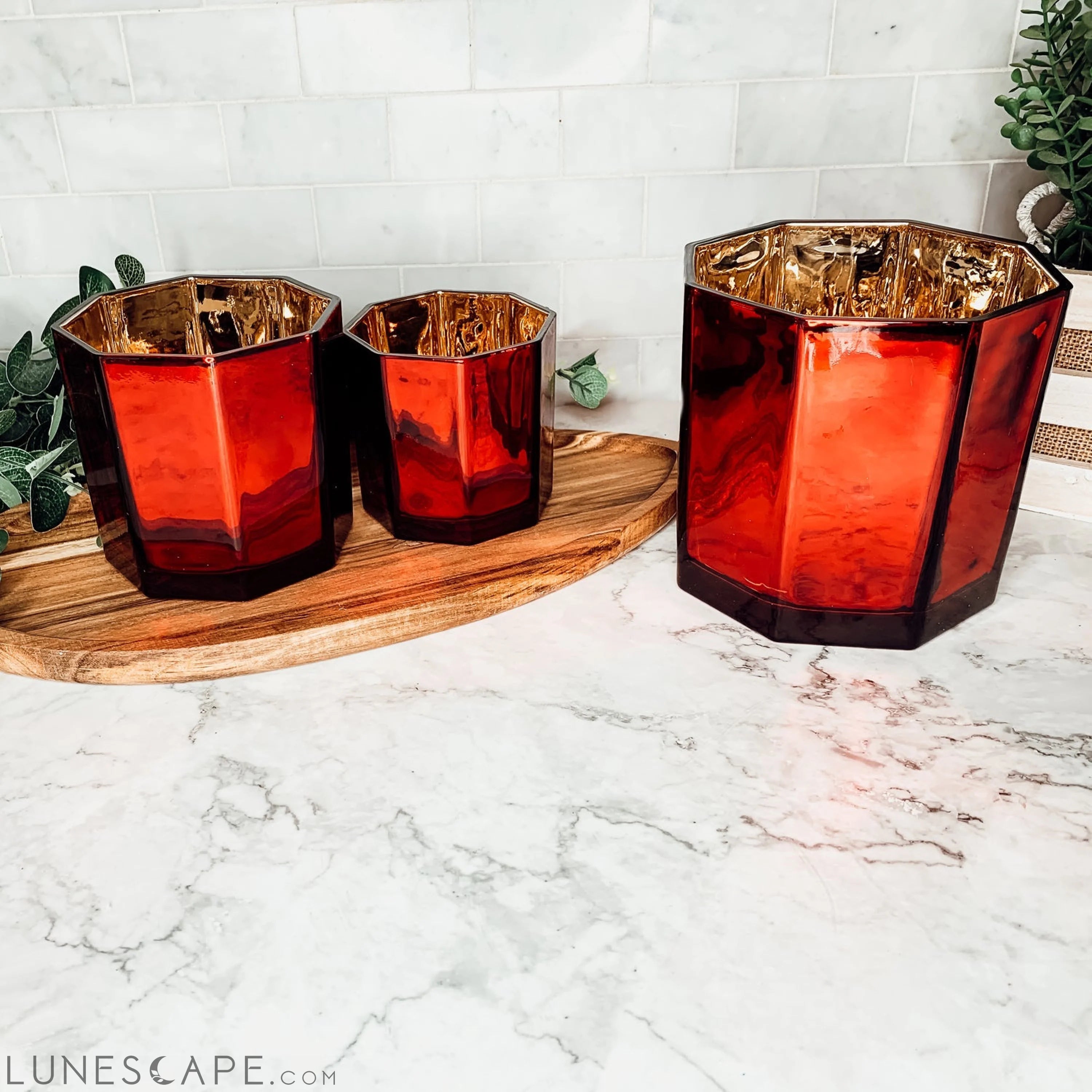 Red Candle Vase LUNESCAPE