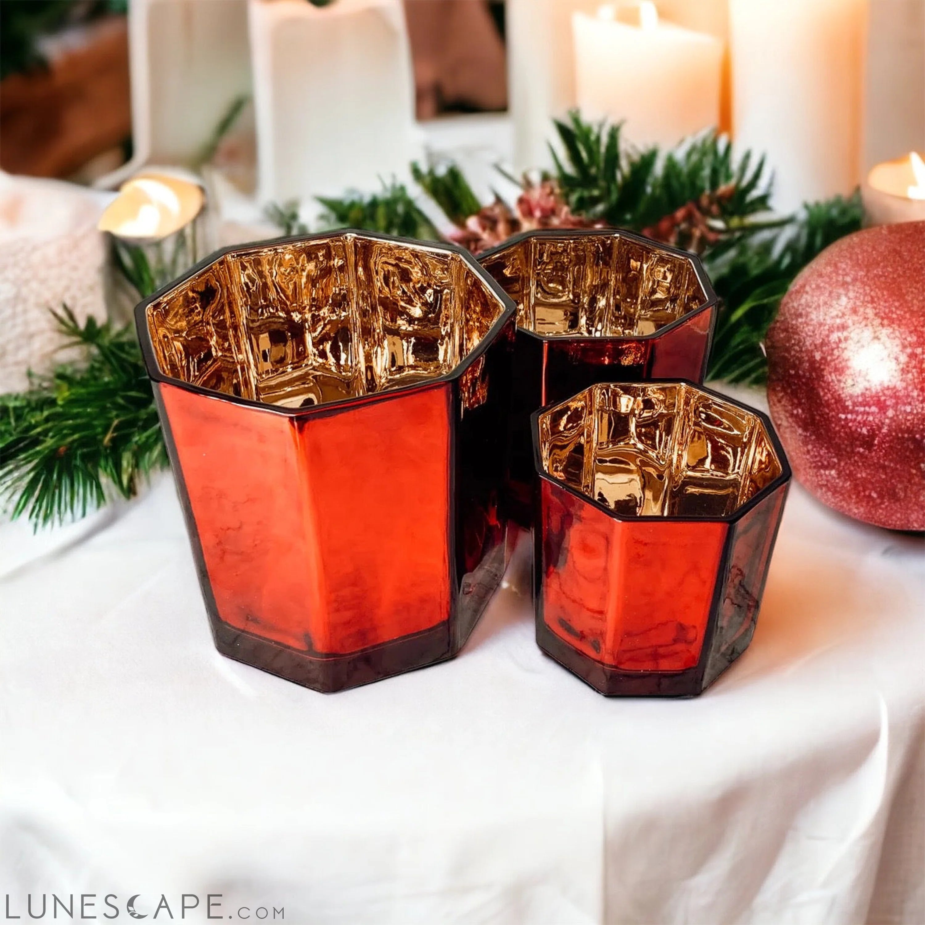 Red Candle Vase LUNESCAPE