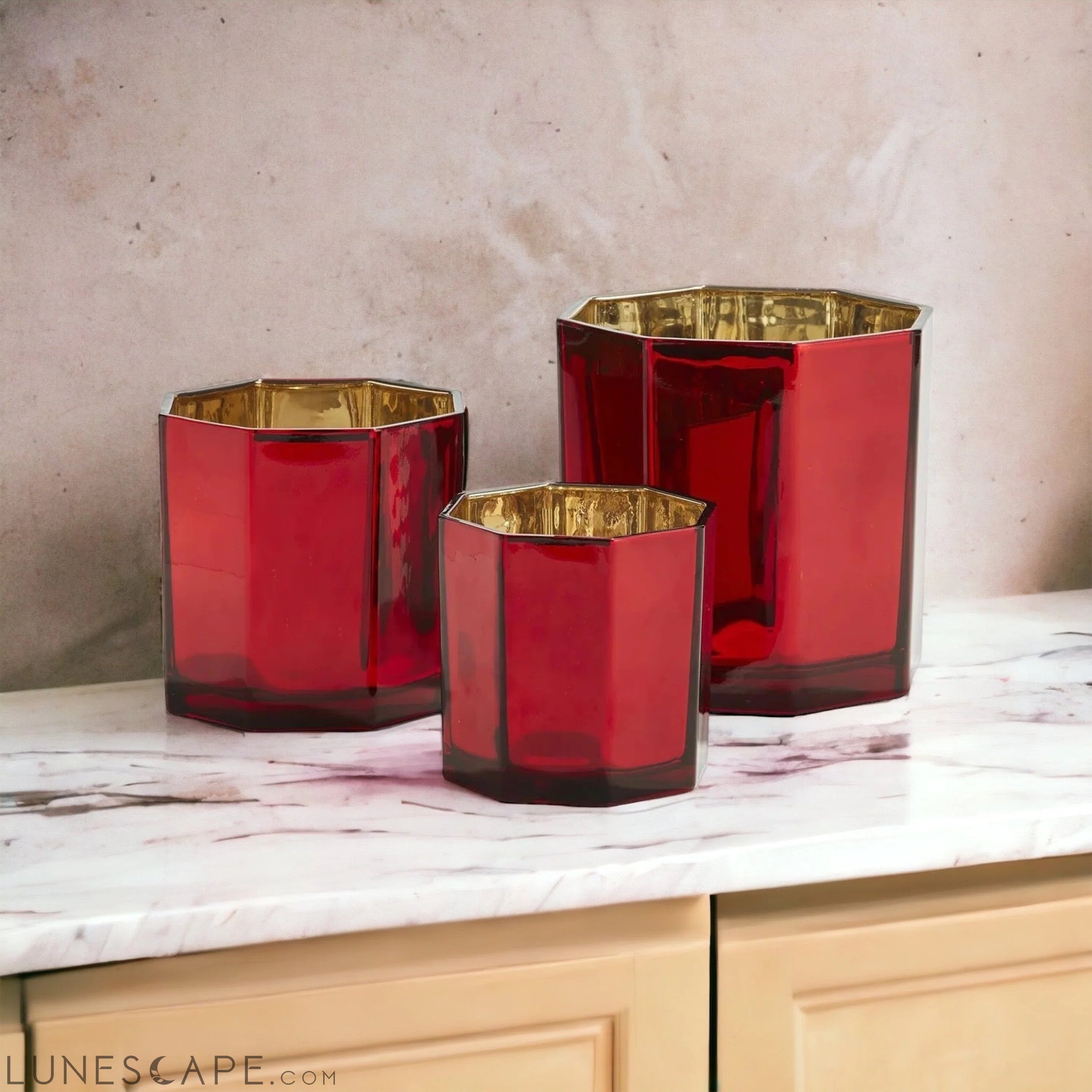 Red Candle Vase LUNESCAPE