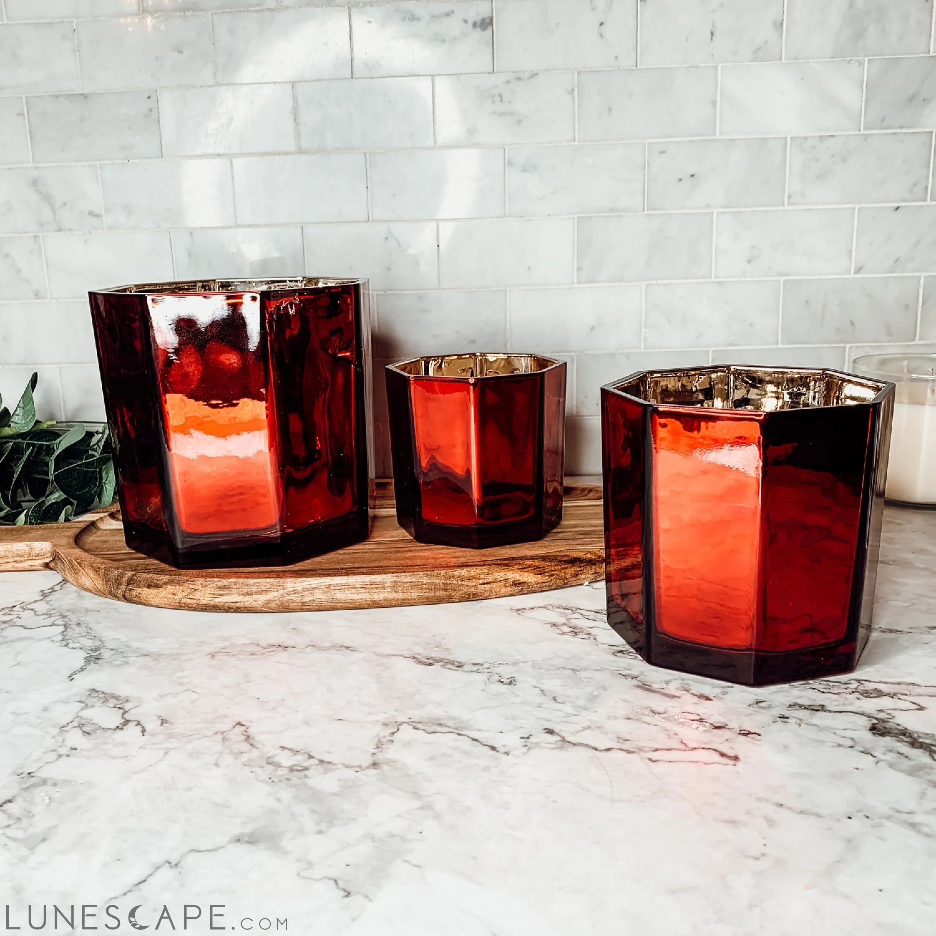 Red Candle Vase LUNESCAPE