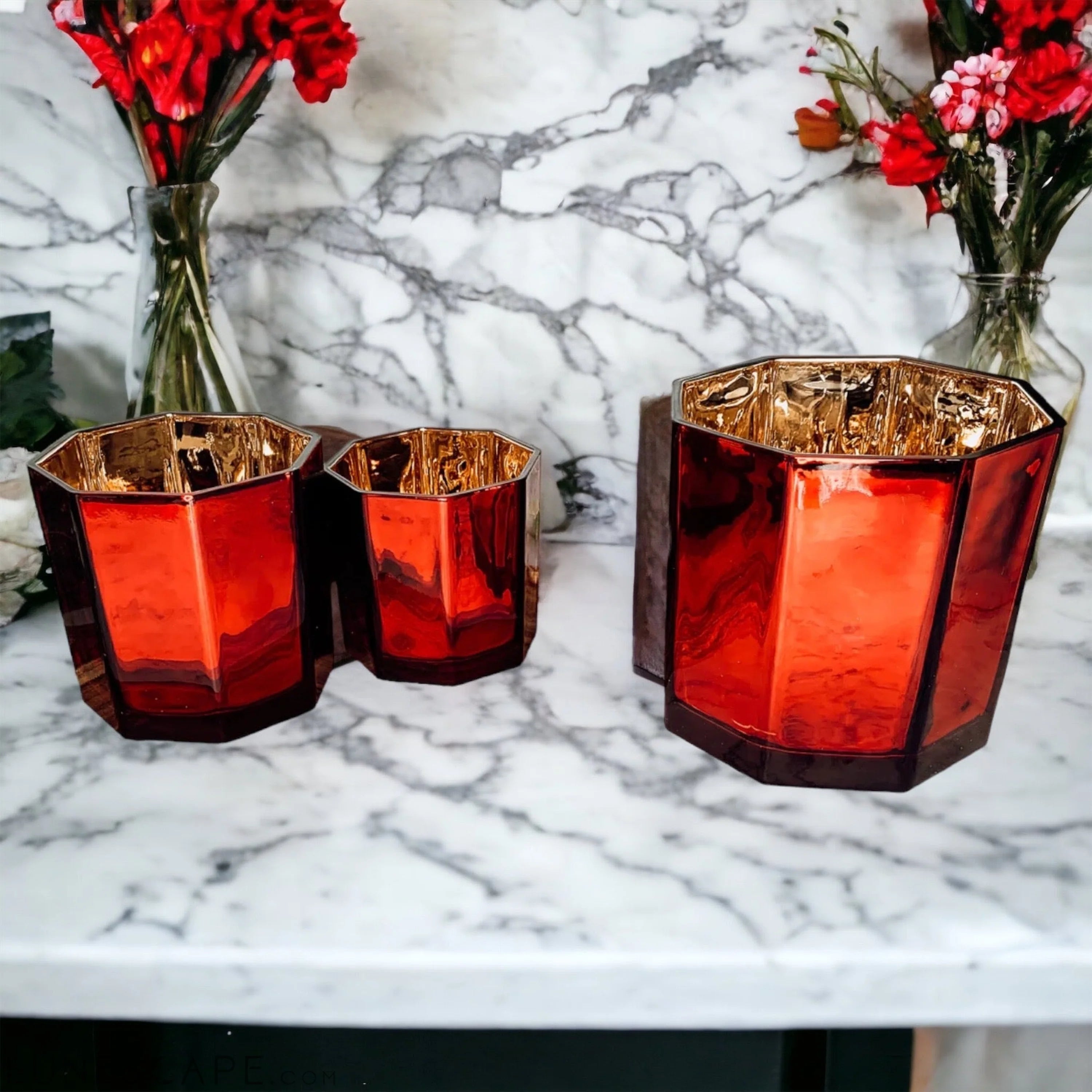 Red Candle Vase LUNESCAPE