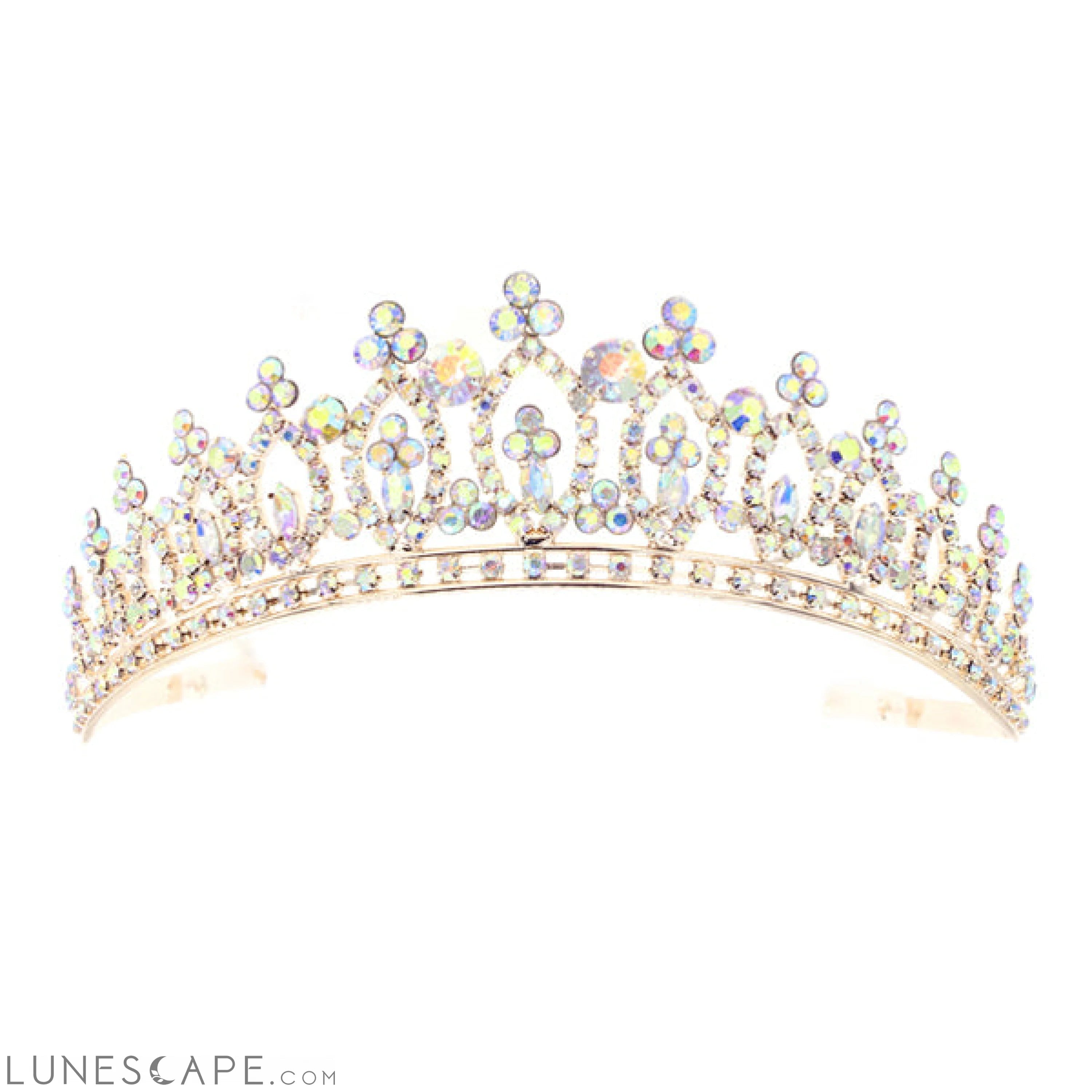 Regal Crystal Crown Tiara LUNESCAPE
