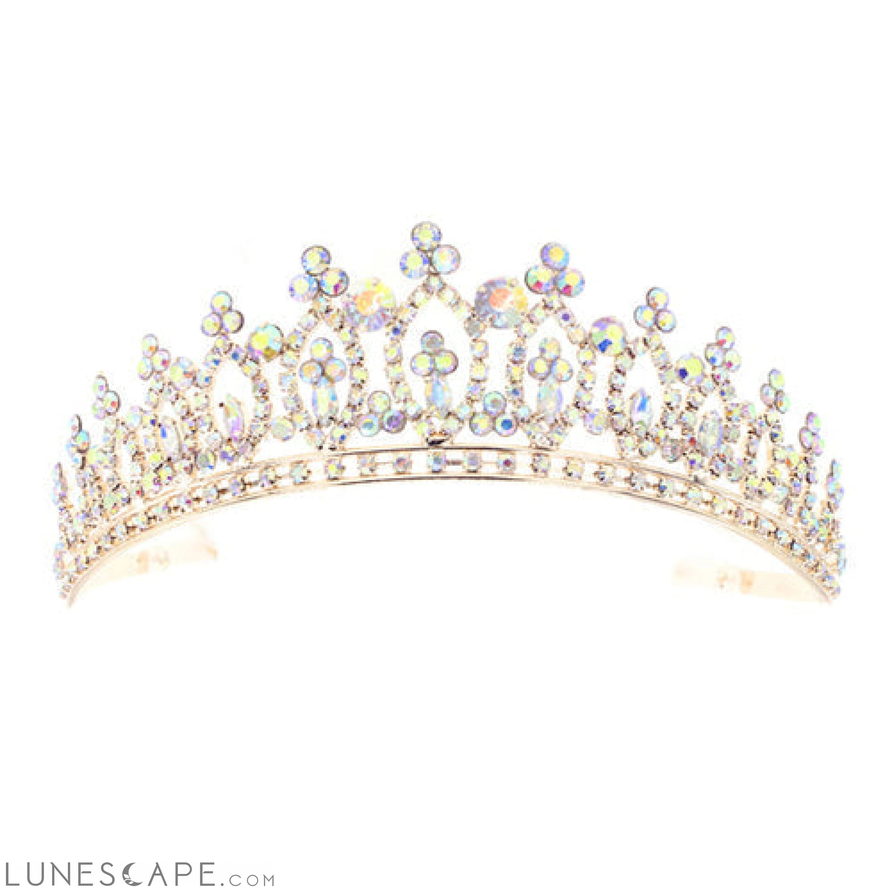 Regal Crystal Crown Tiara LUNESCAPE