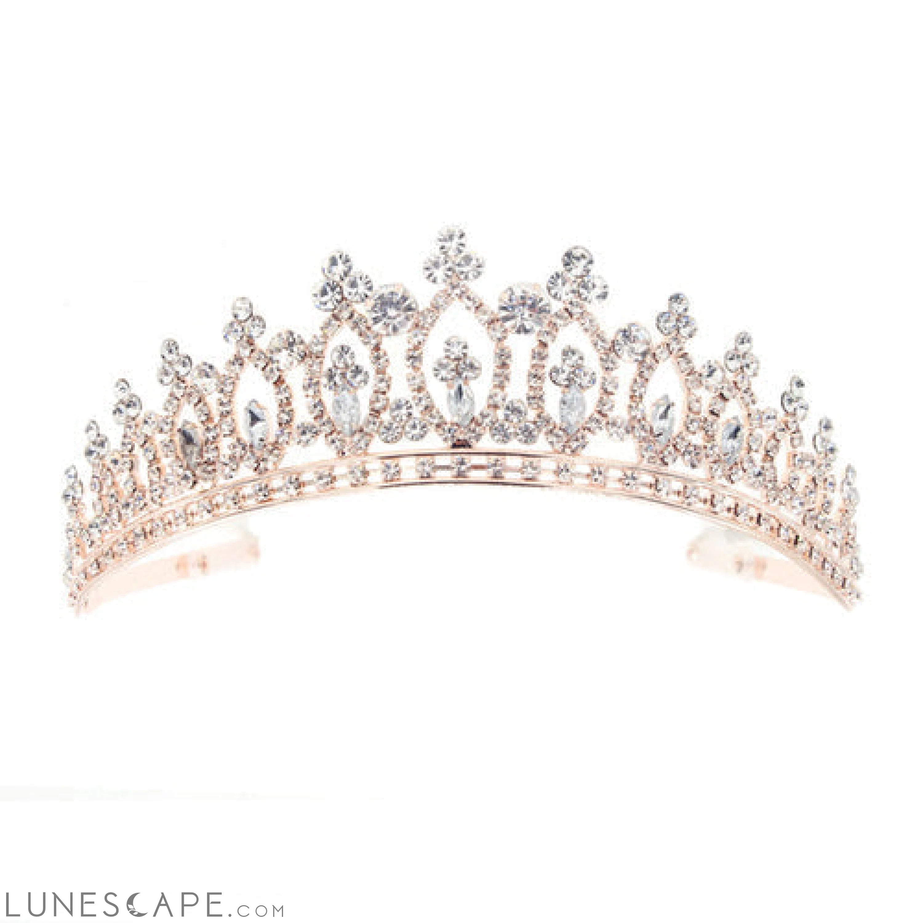 Regal Crystal Crown Tiara LUNESCAPE