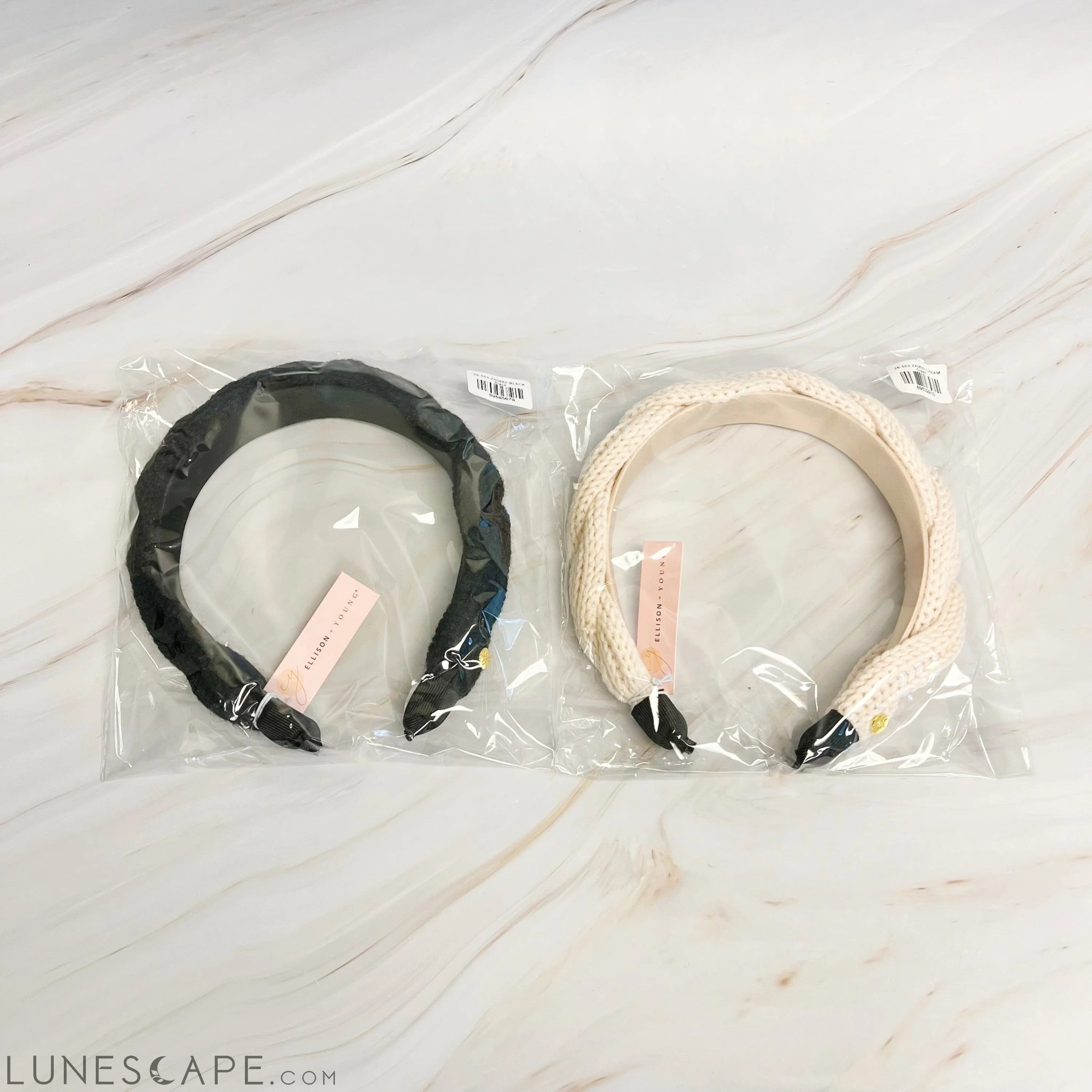 Retro Yarn Knit Braided Headband LUNESCAPE