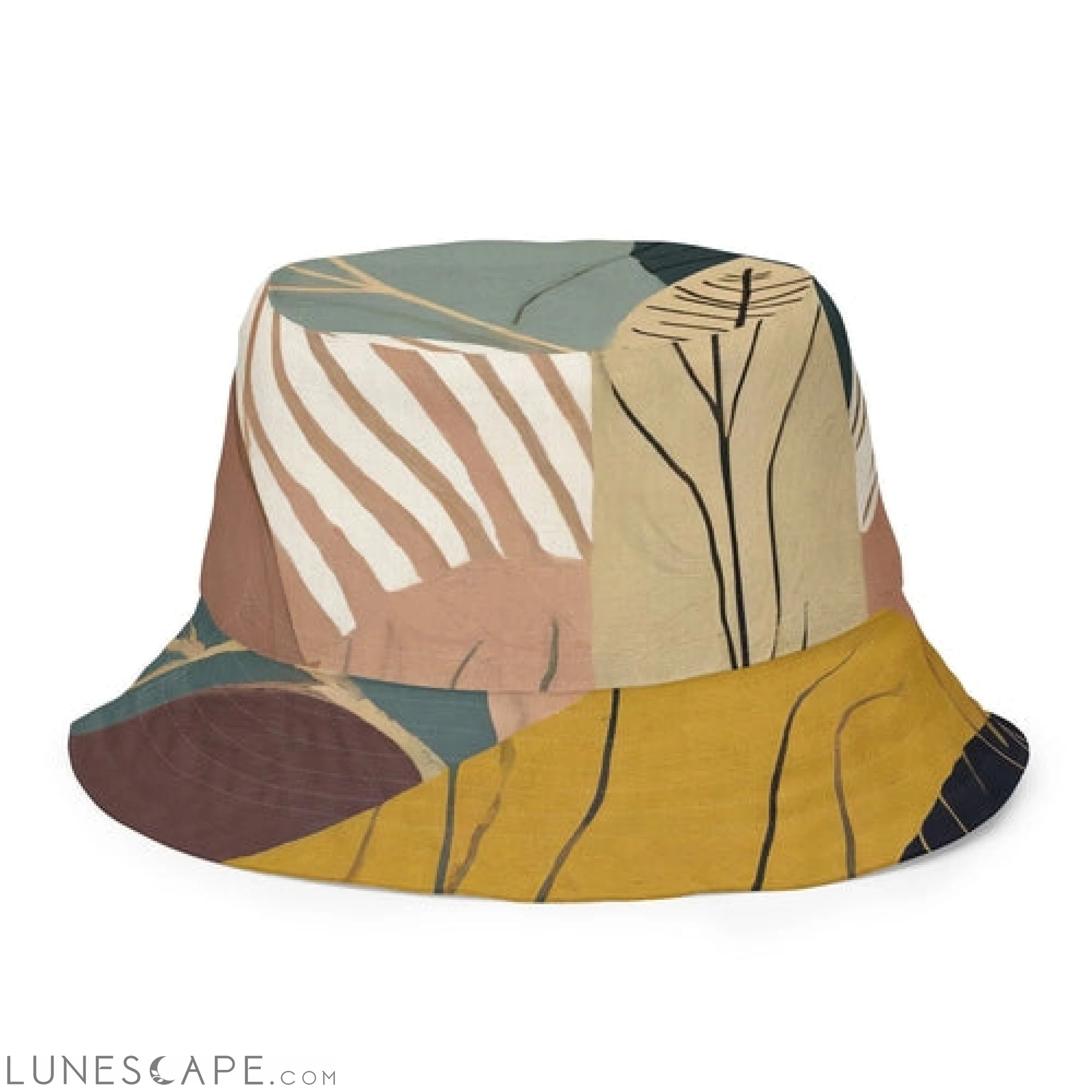 Reversible Bucket Hat Boho Style Print 28523 LUNESCAPE