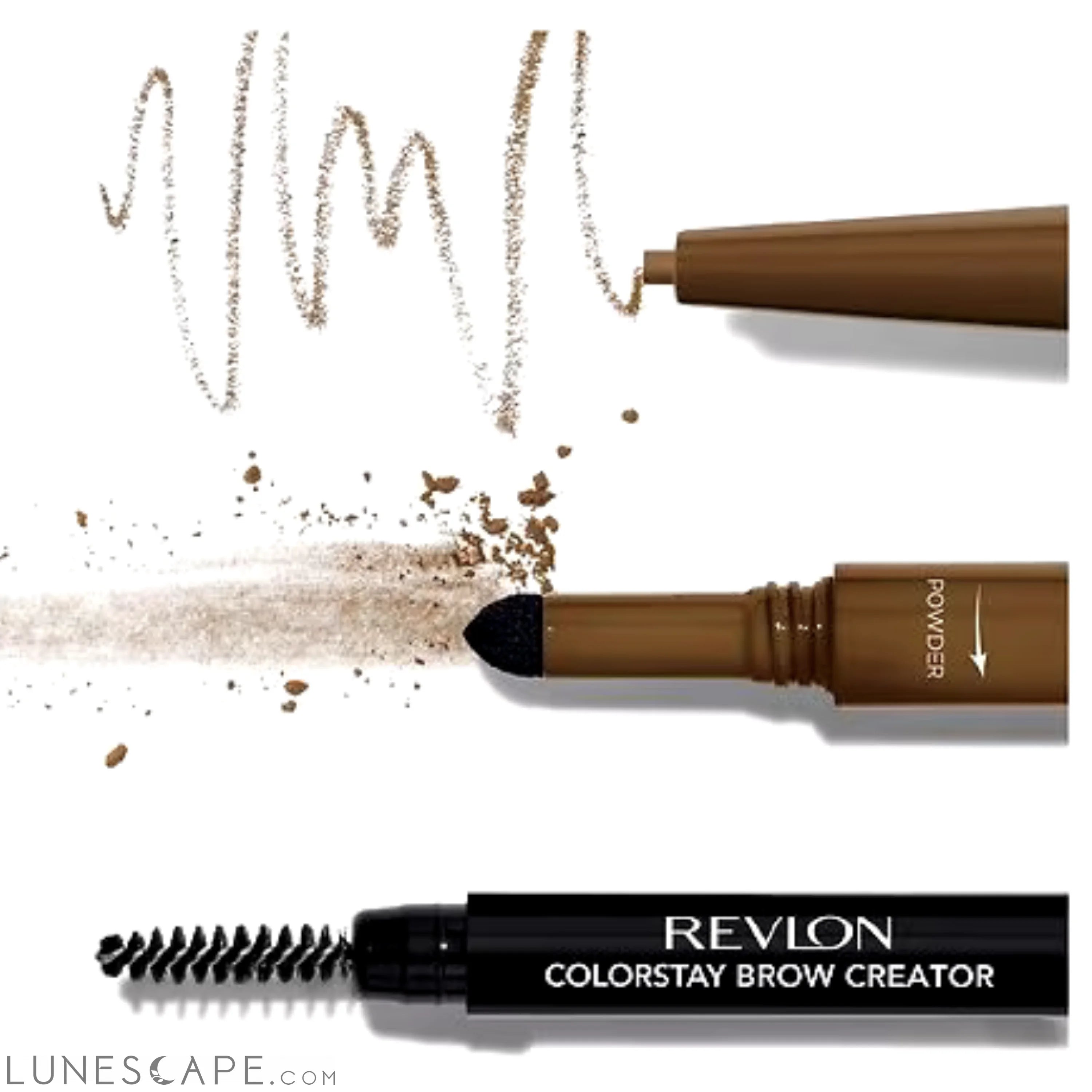 REVLON ColorStay Brow Creator Micro Pencil Powder & Brush LUNESCAPE