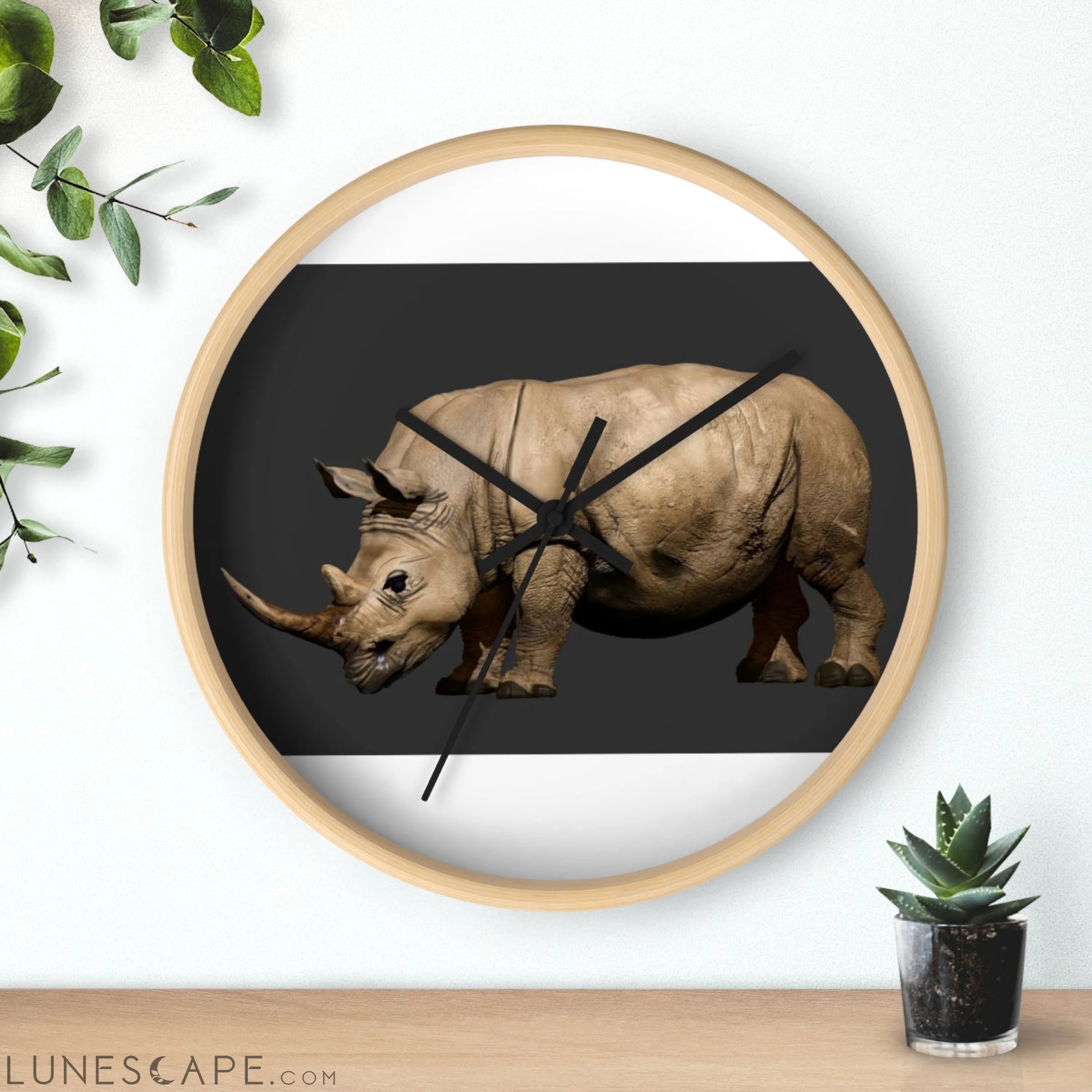 Rhino Wall clock LUNESCAPE