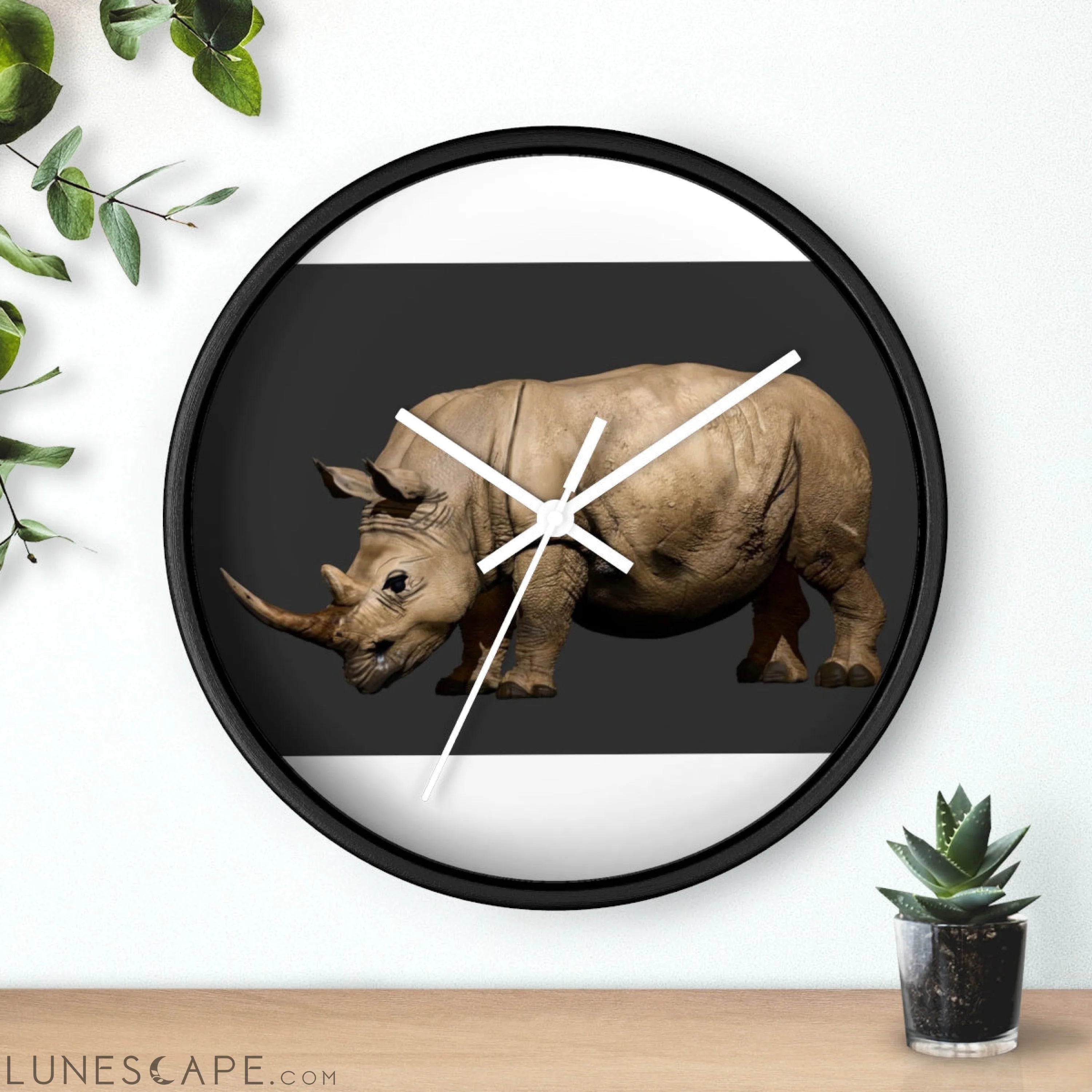 Rhino Wall clock LUNESCAPE
