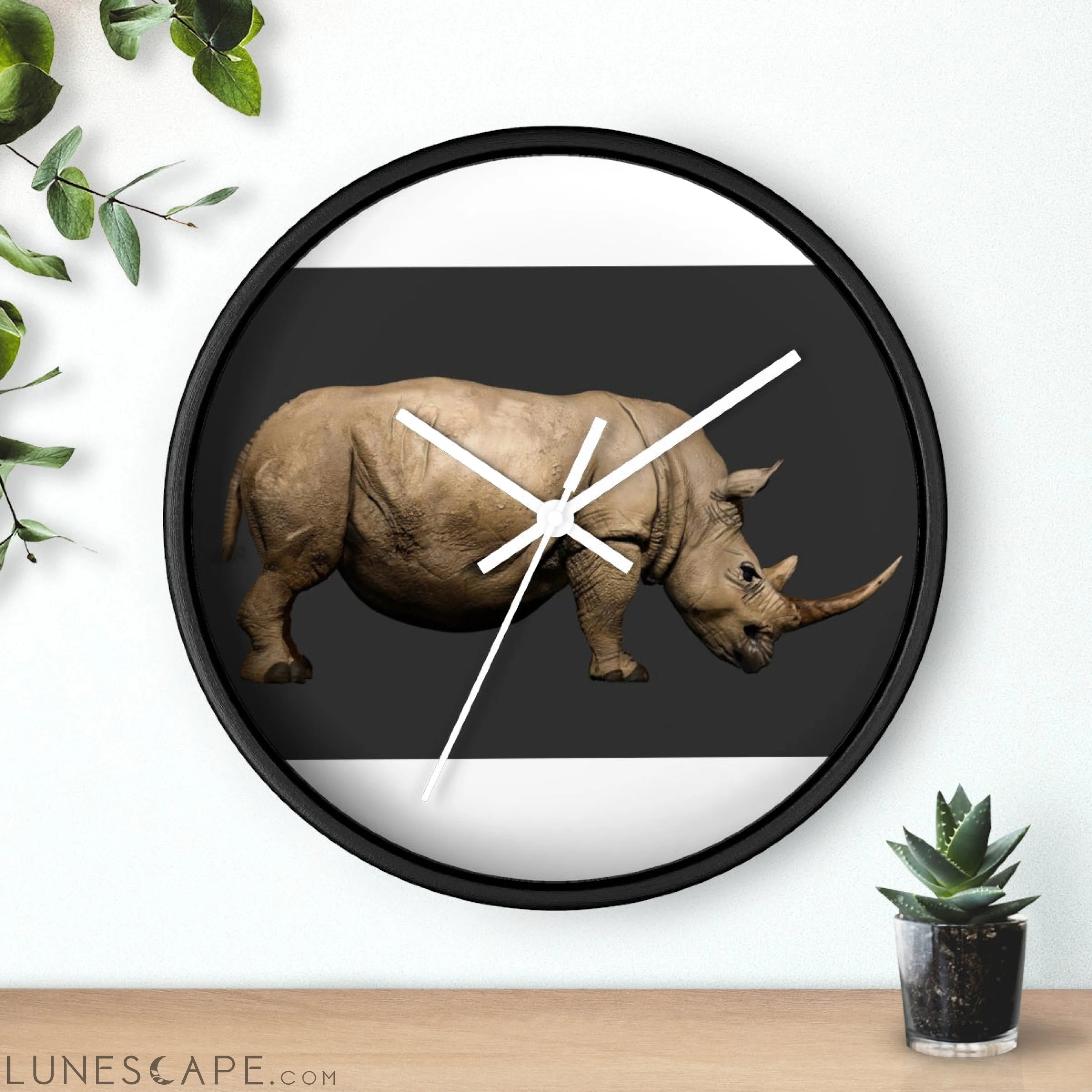 Rhino Wall clock LUNESCAPE