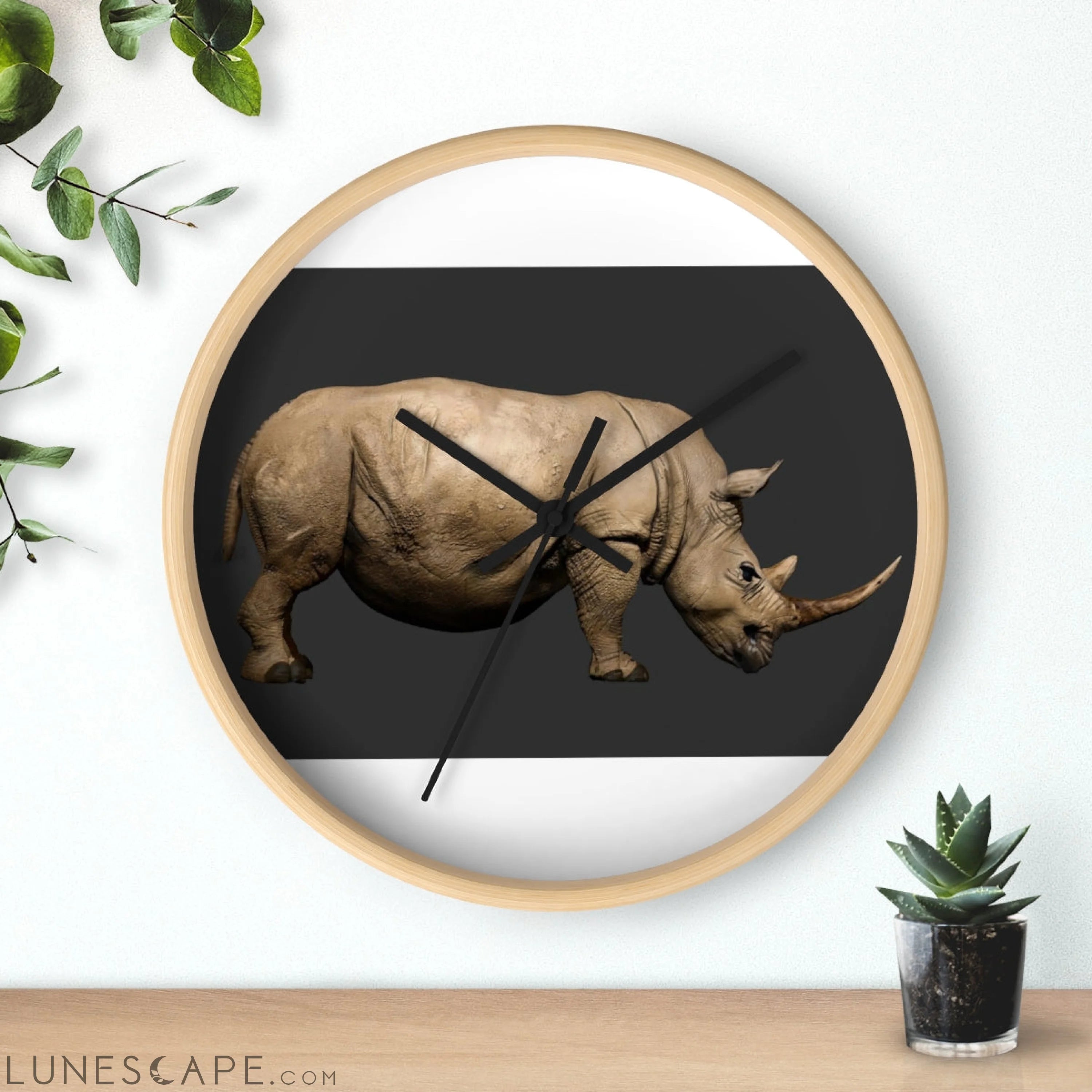 Rhino Wall clock LUNESCAPE