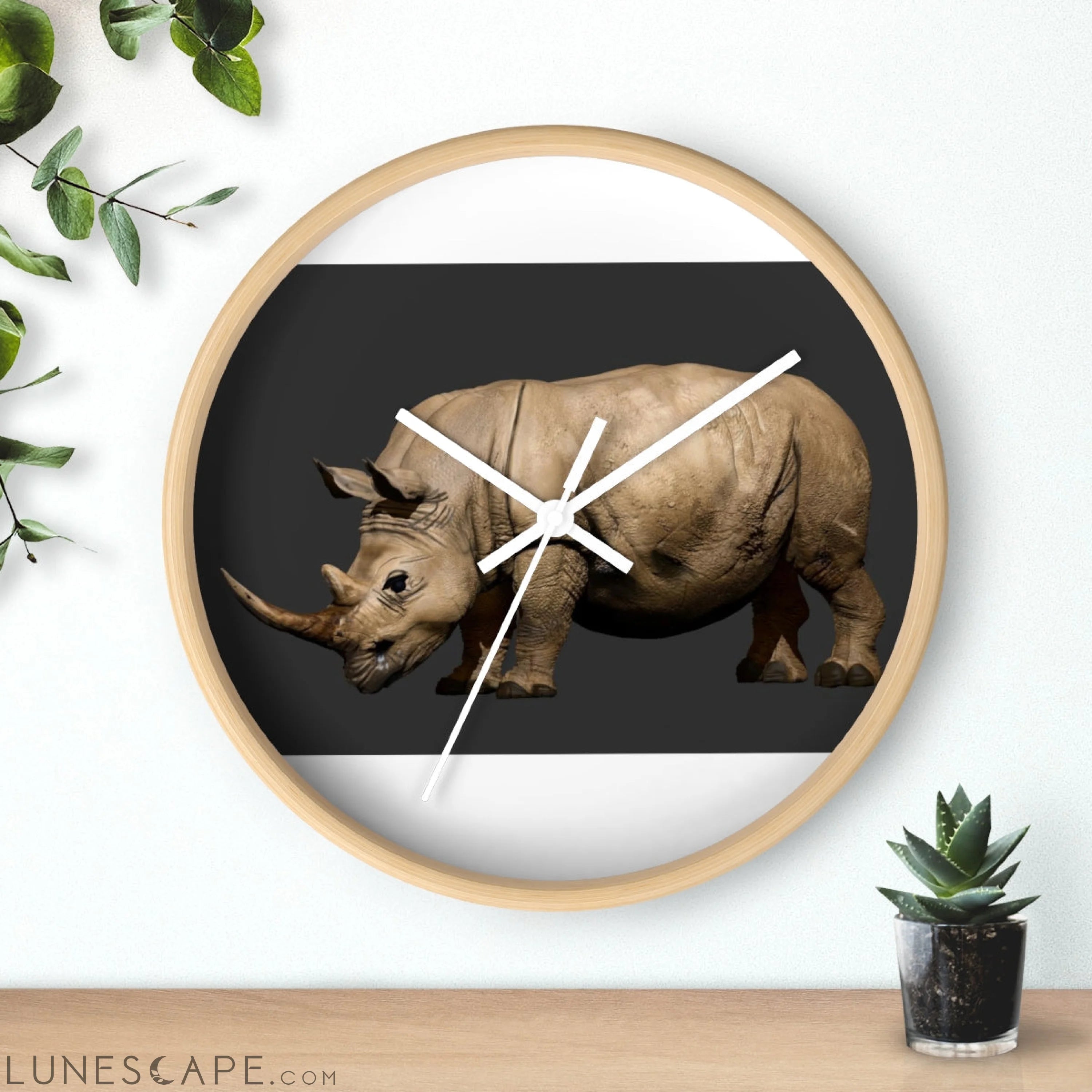Rhino Wall clock LUNESCAPE