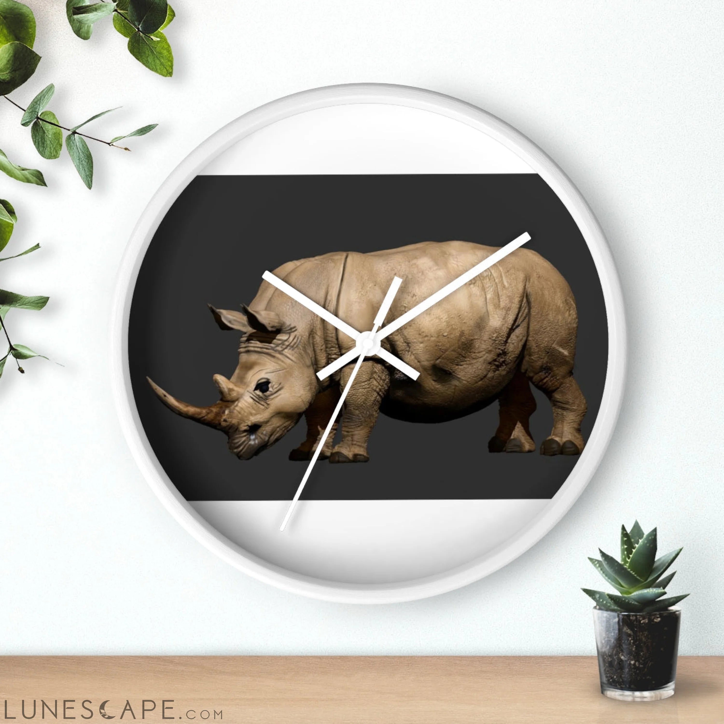 Rhino Wall clock LUNESCAPE