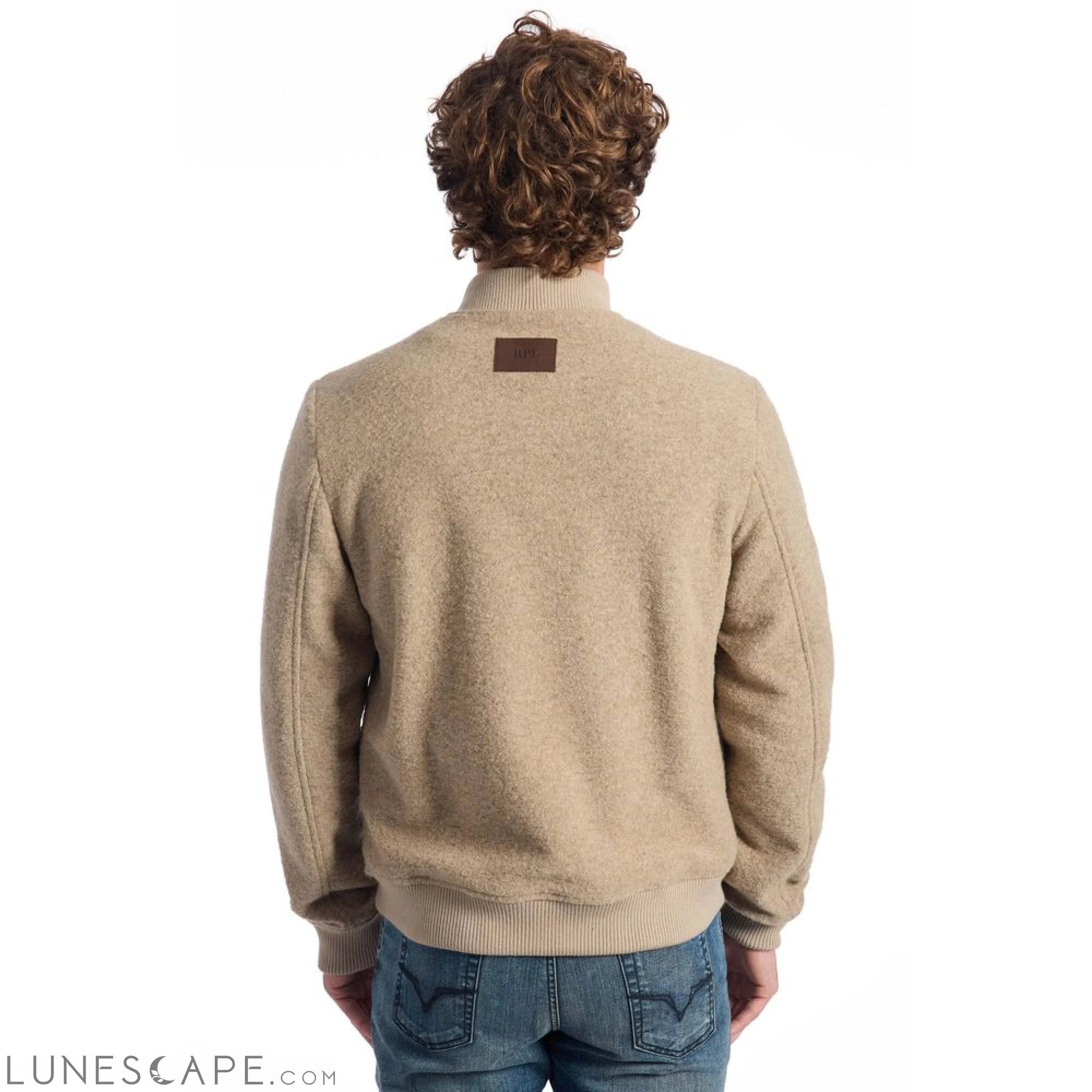 Roberto Pepe Luxury Beige Wool Men Jacket LUNESCAPE