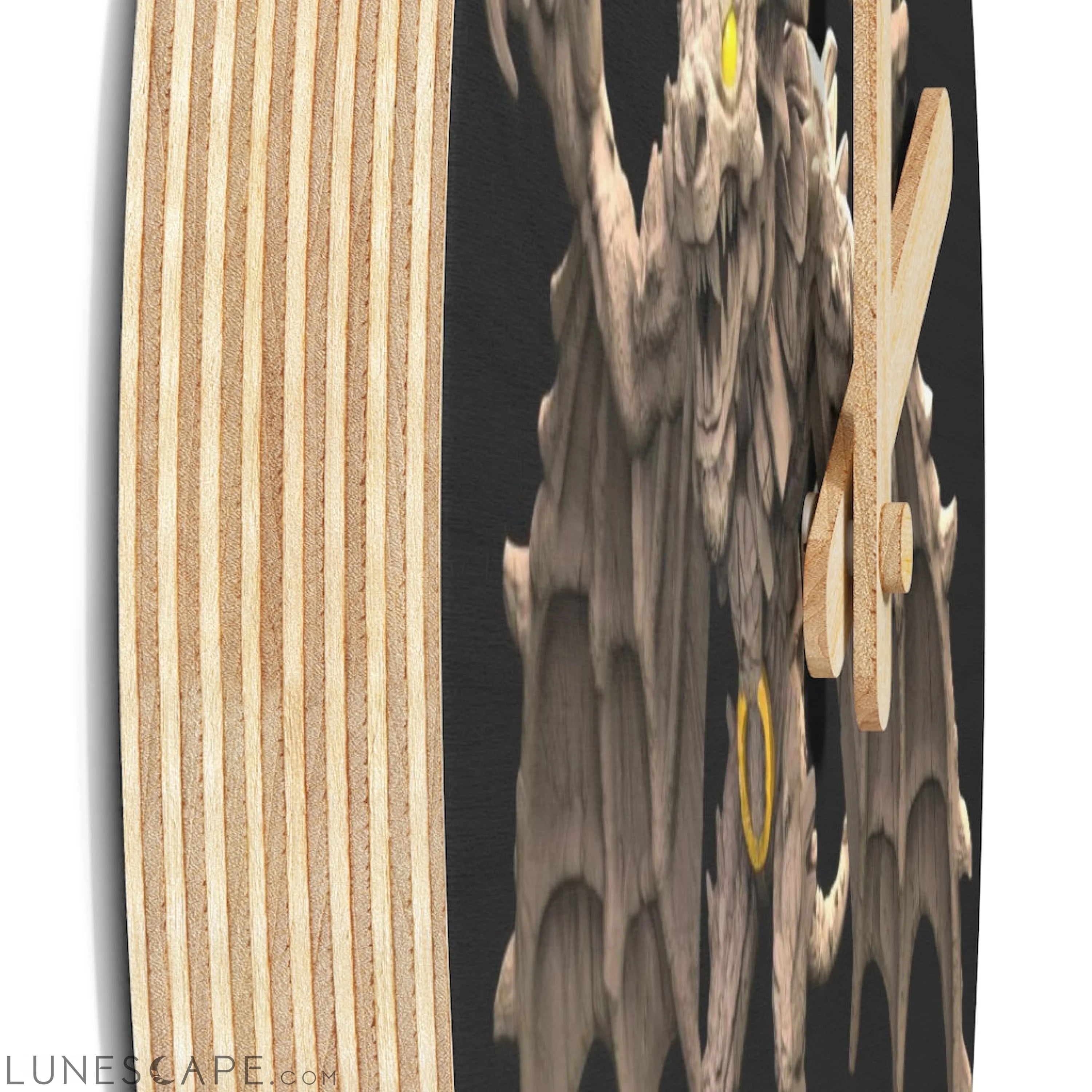 Rock Creature Wooden Wall Clock LUNESCAPE