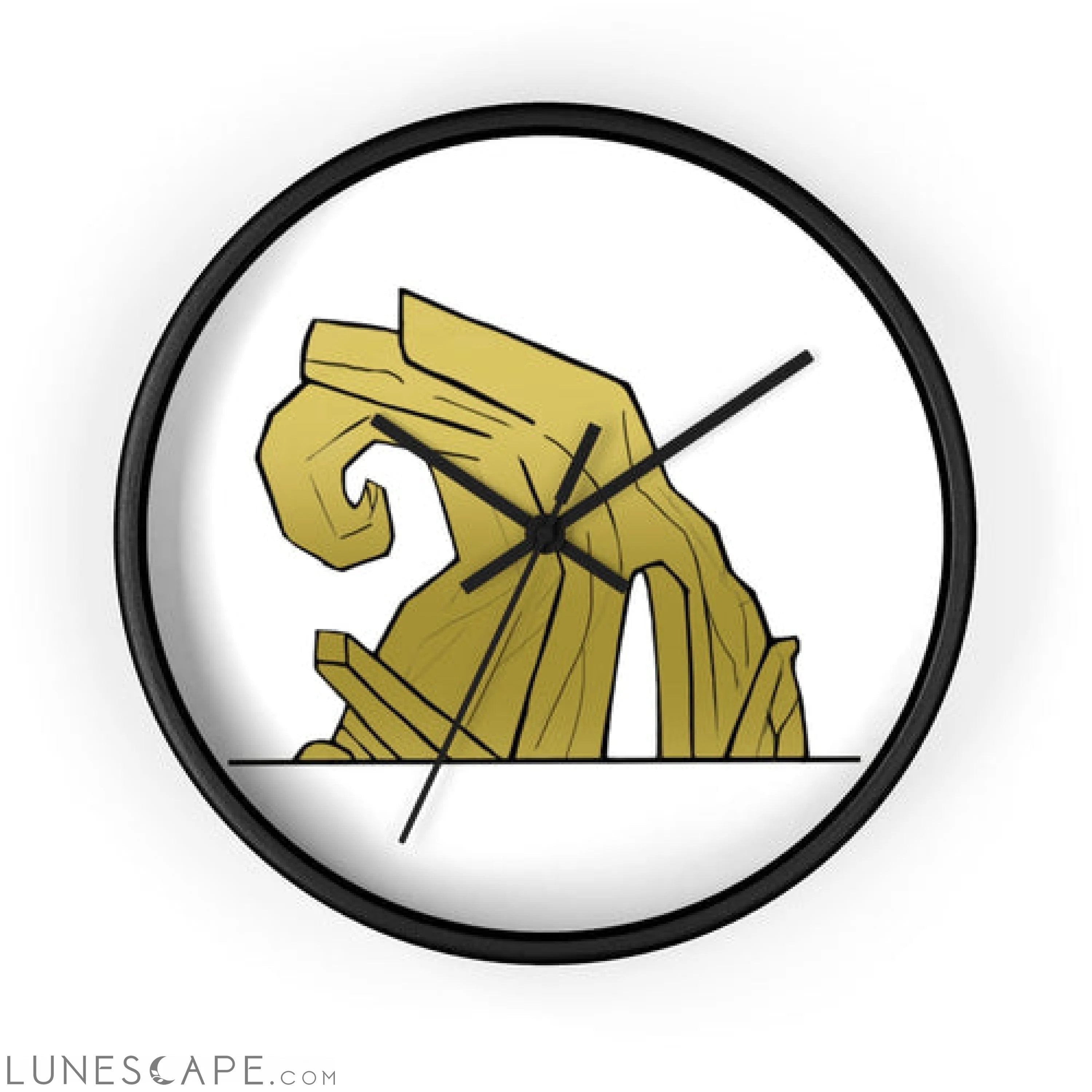 Rock Wall clock LUNESCAPE