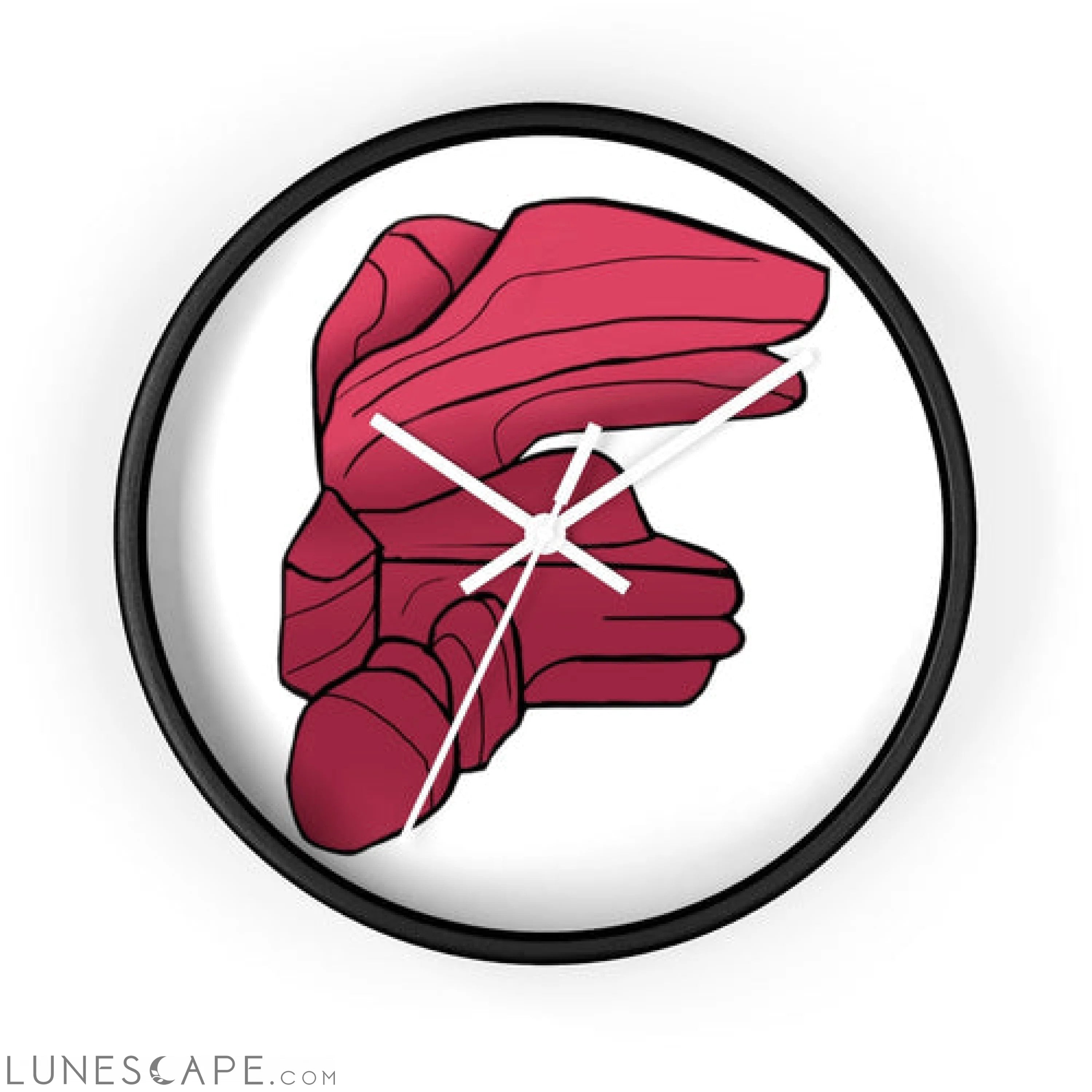 Rock Wall clock LUNESCAPE