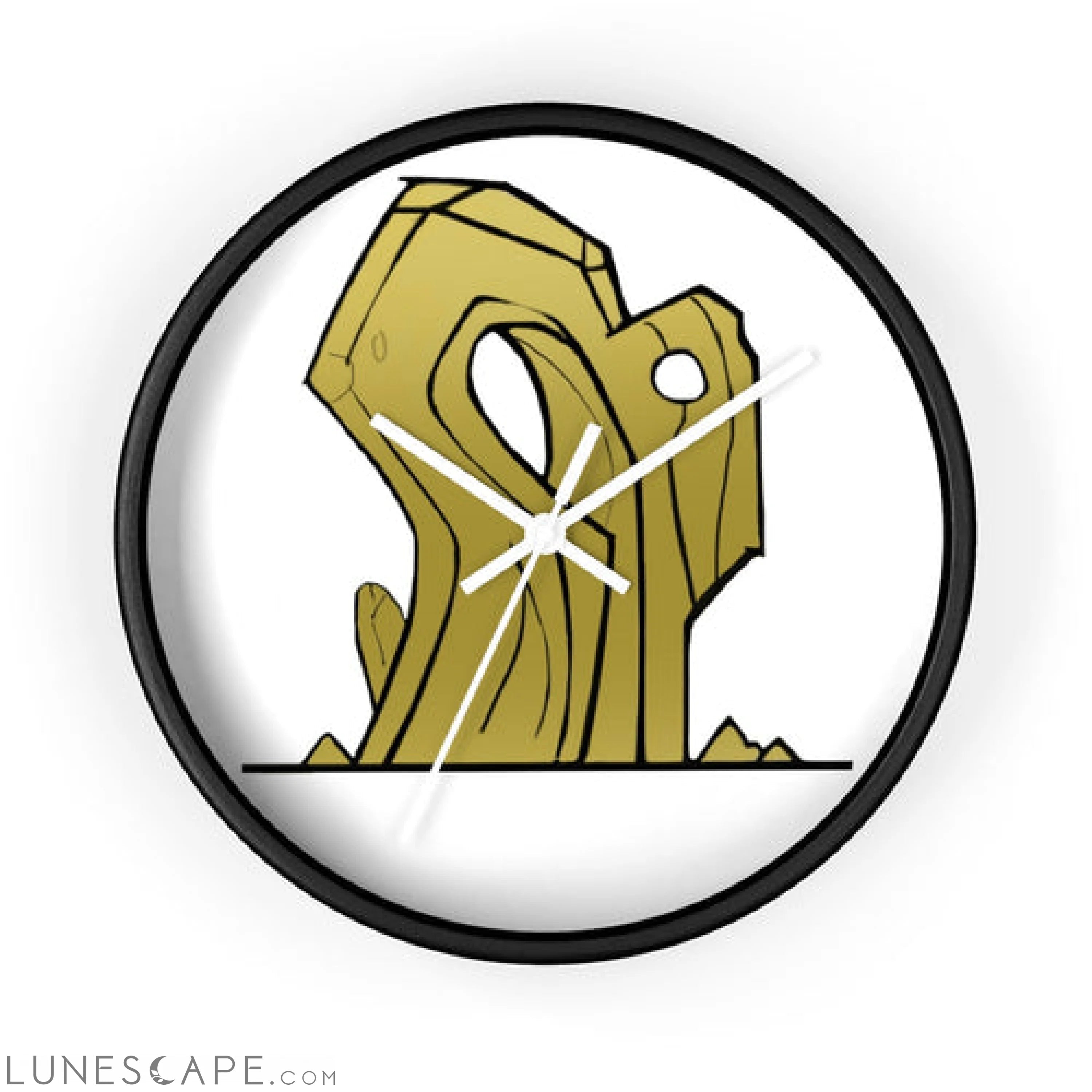 Rock Wall clock LUNESCAPE