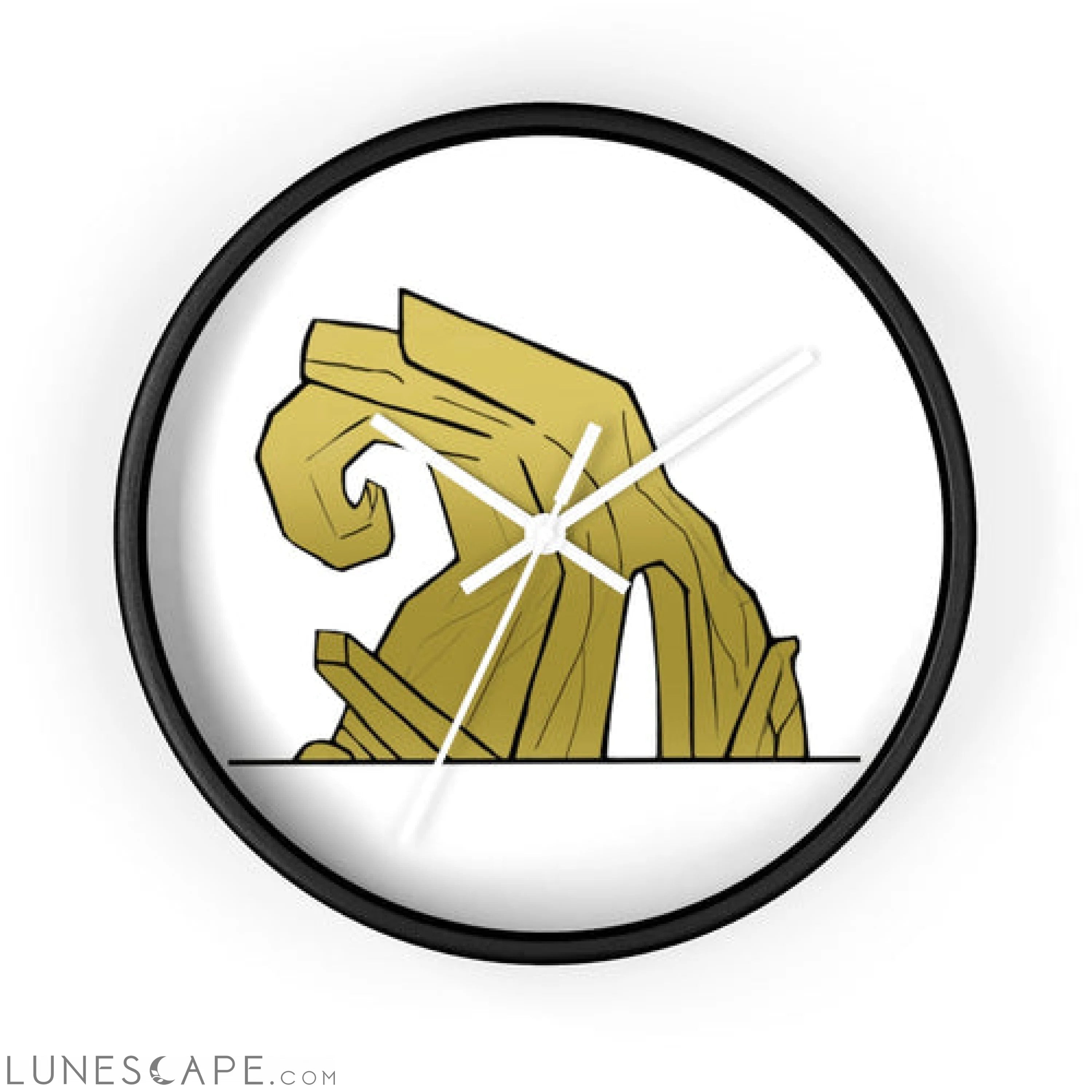 Rock Wall clock LUNESCAPE