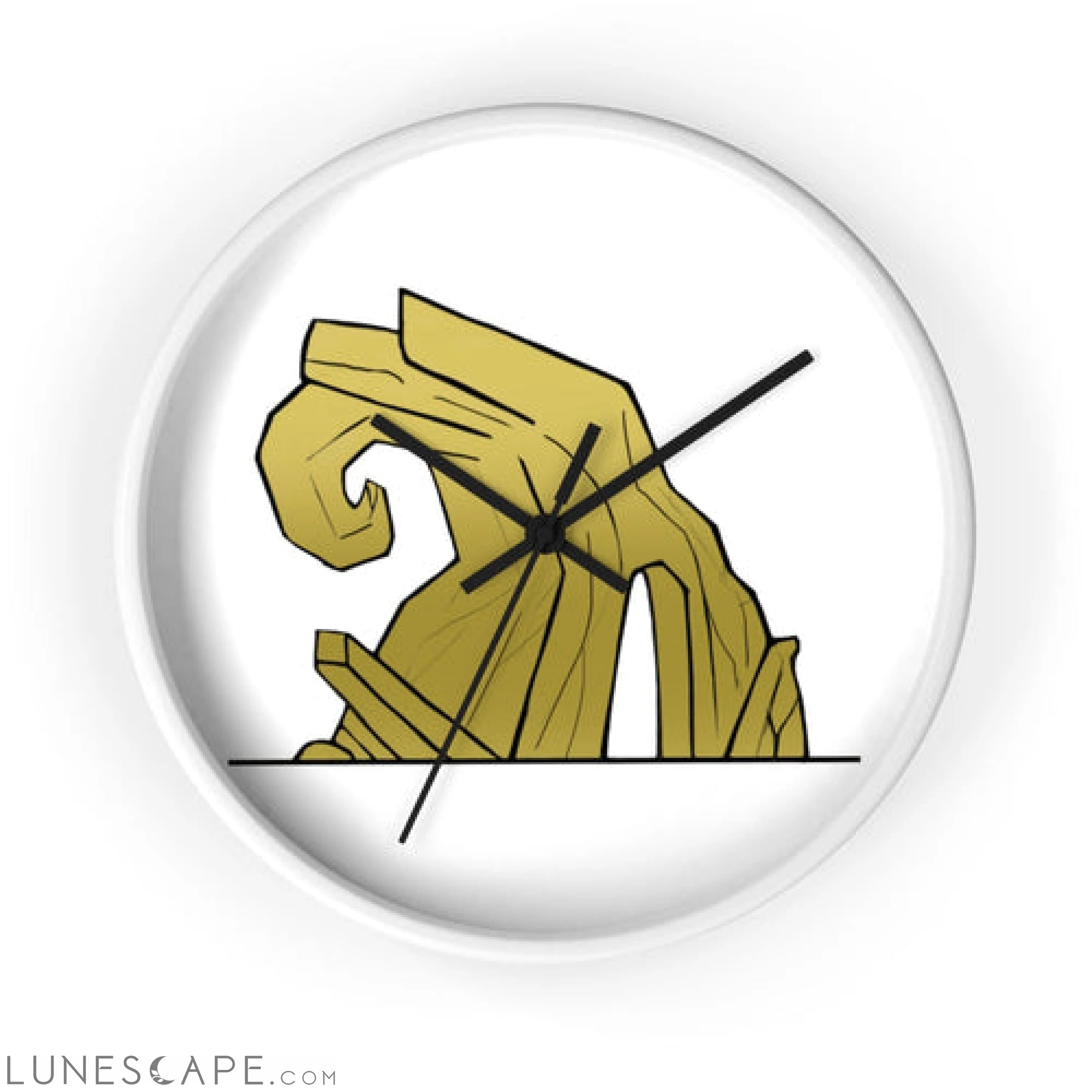 Rock Wall clock LUNESCAPE
