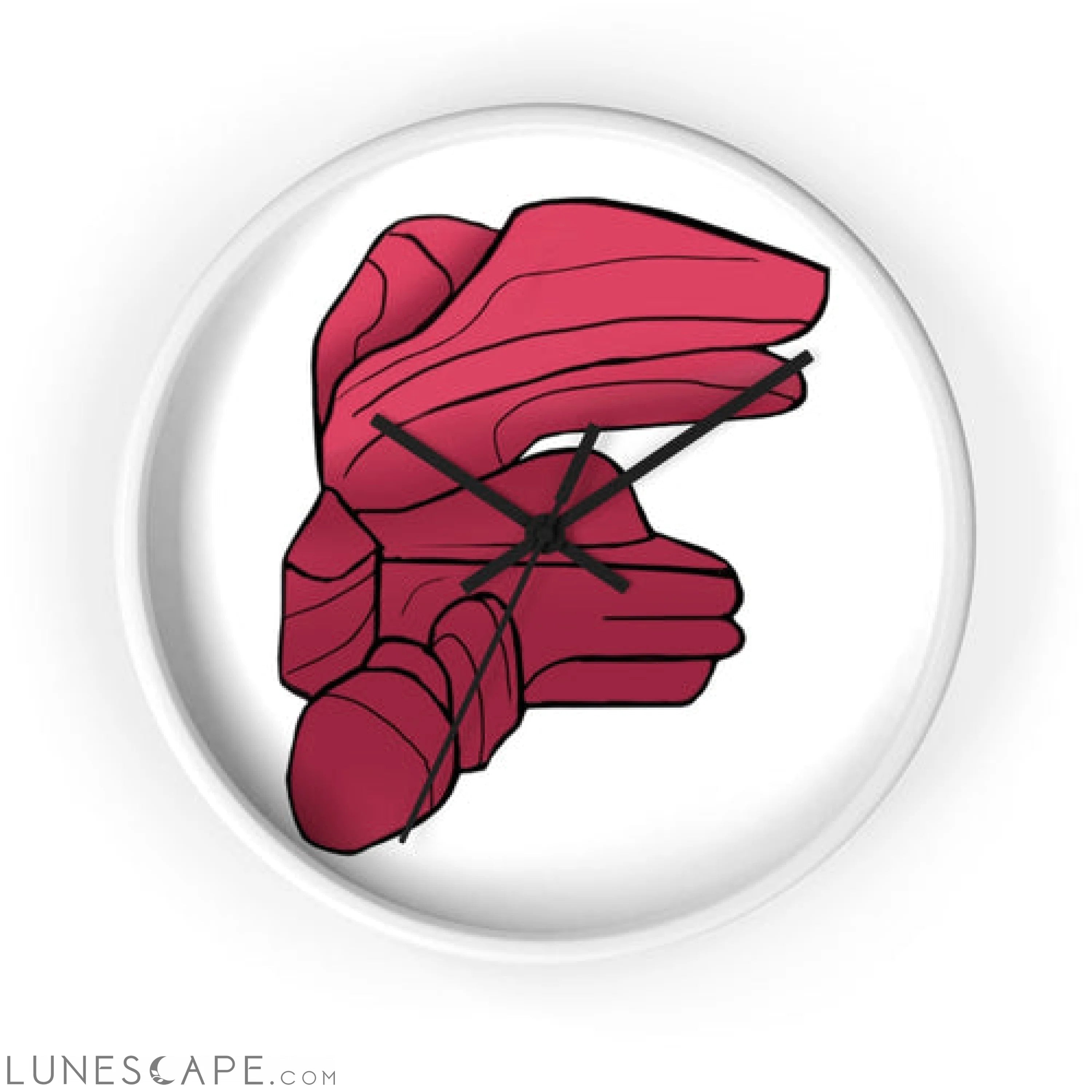 Rock Wall clock LUNESCAPE