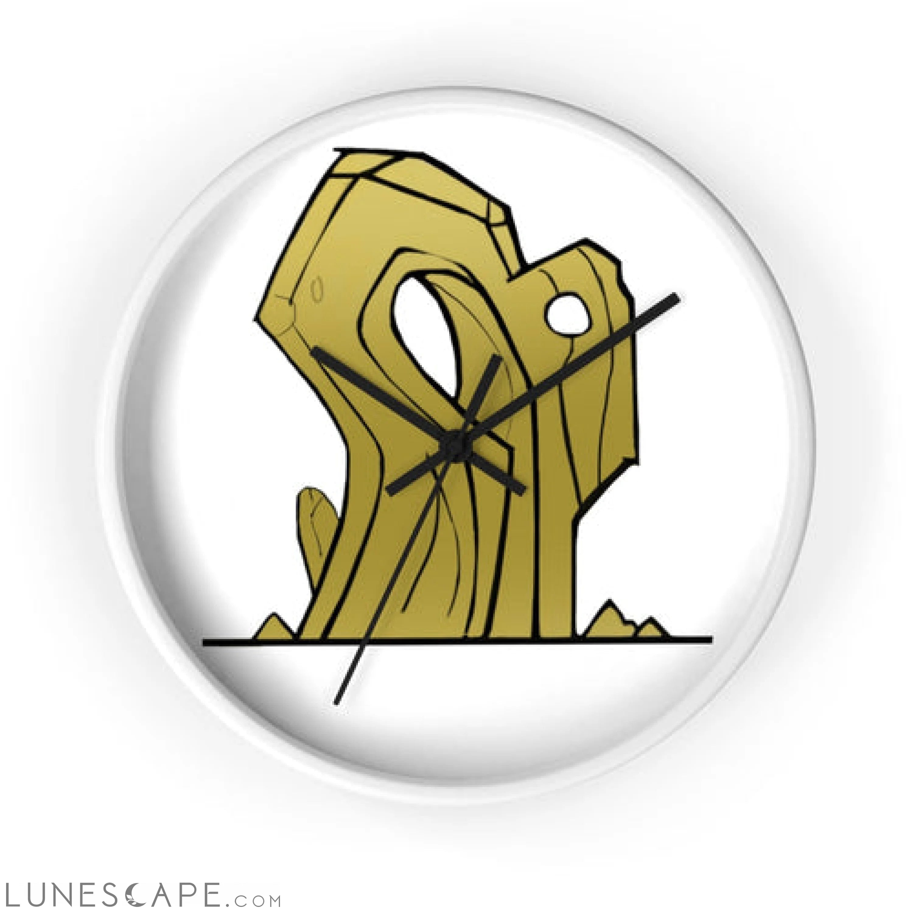 Rock Wall clock LUNESCAPE