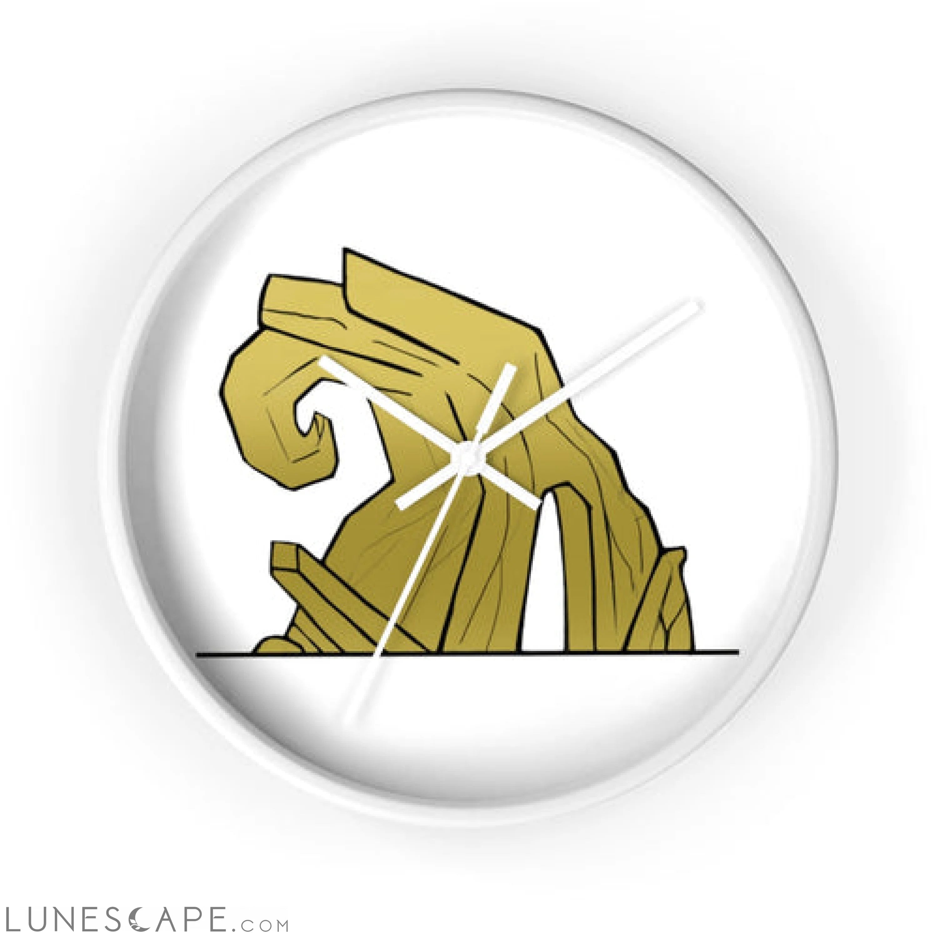 Rock Wall clock LUNESCAPE