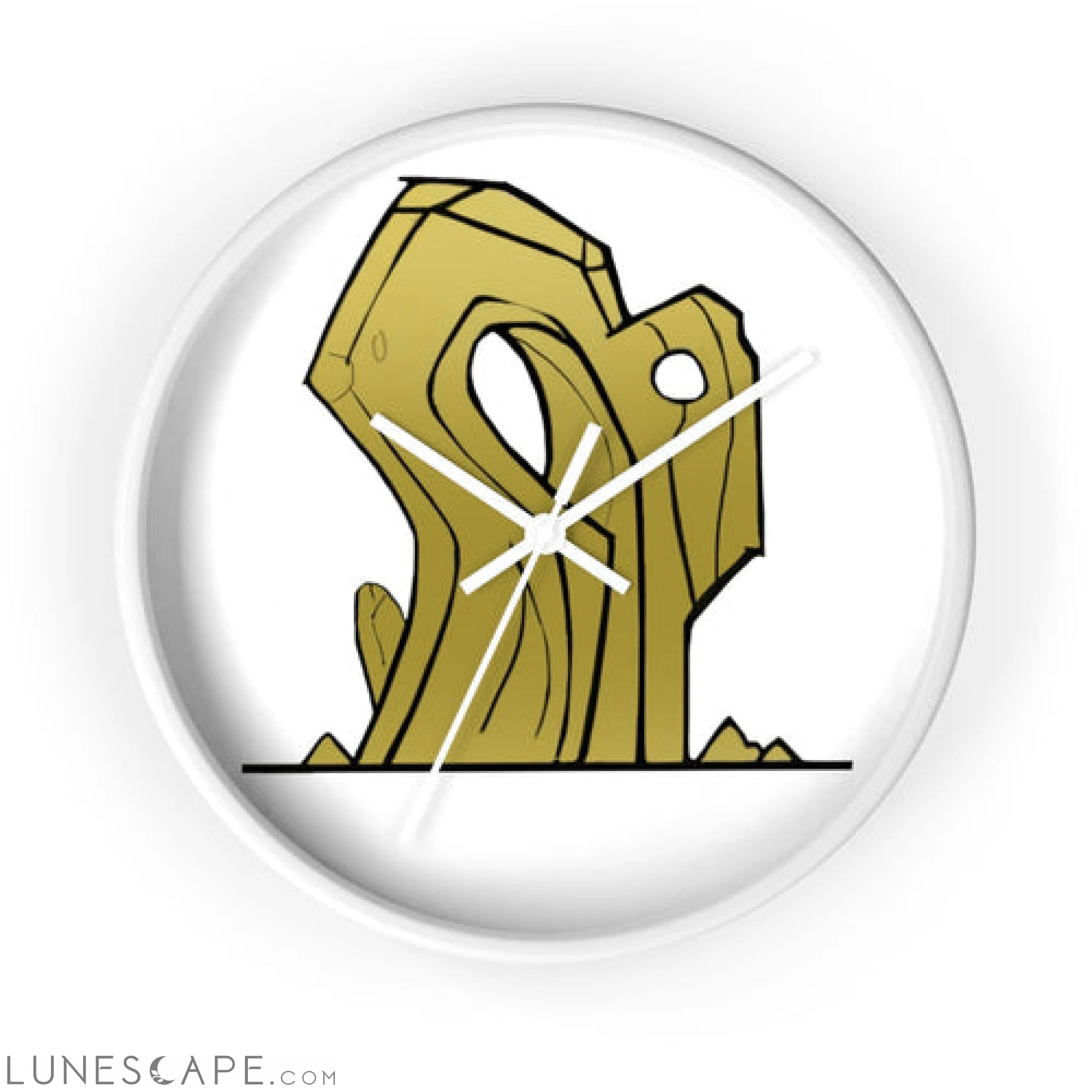 Rock Wall clock LUNESCAPE