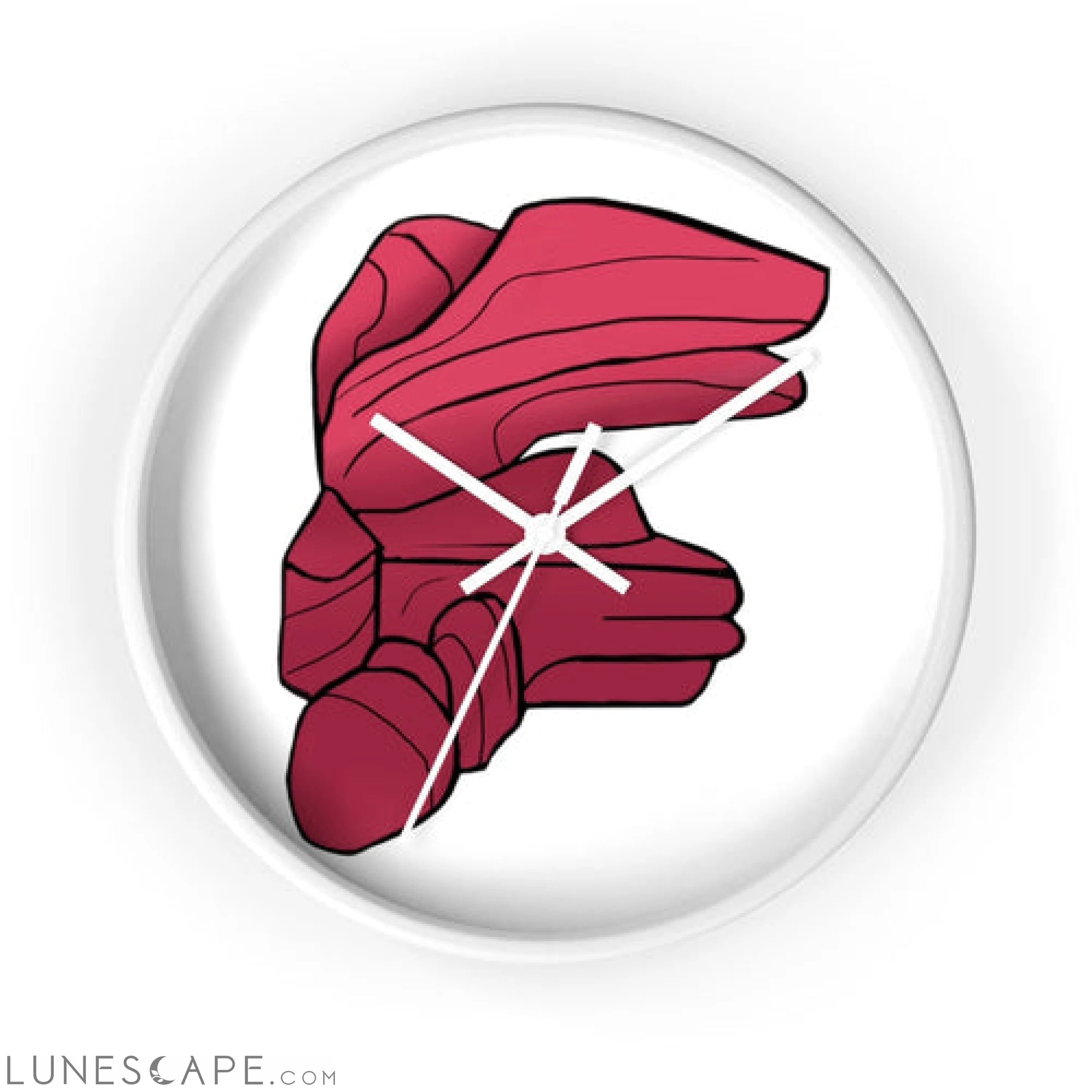 Rock Wall clock LUNESCAPE
