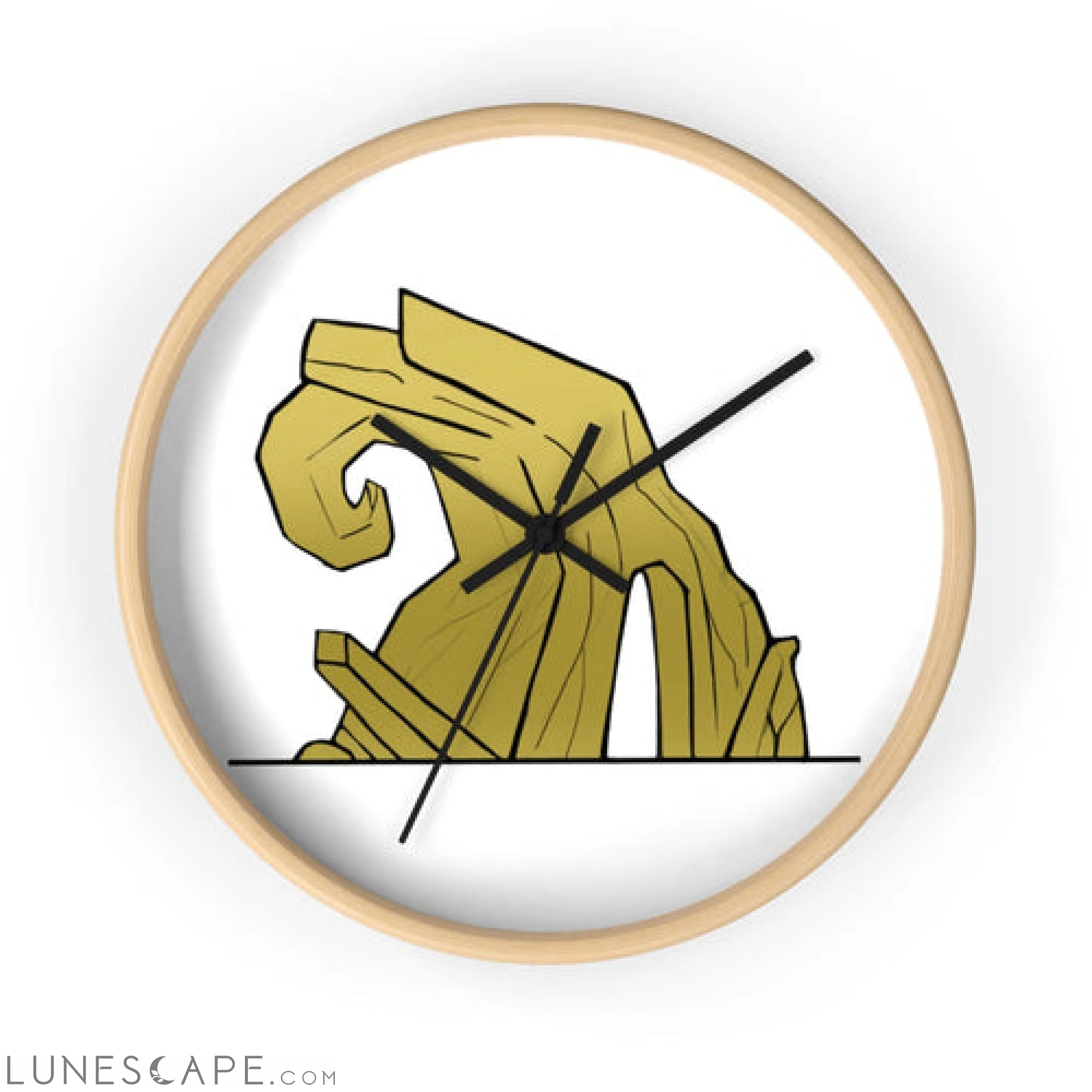 Rock Wall clock LUNESCAPE