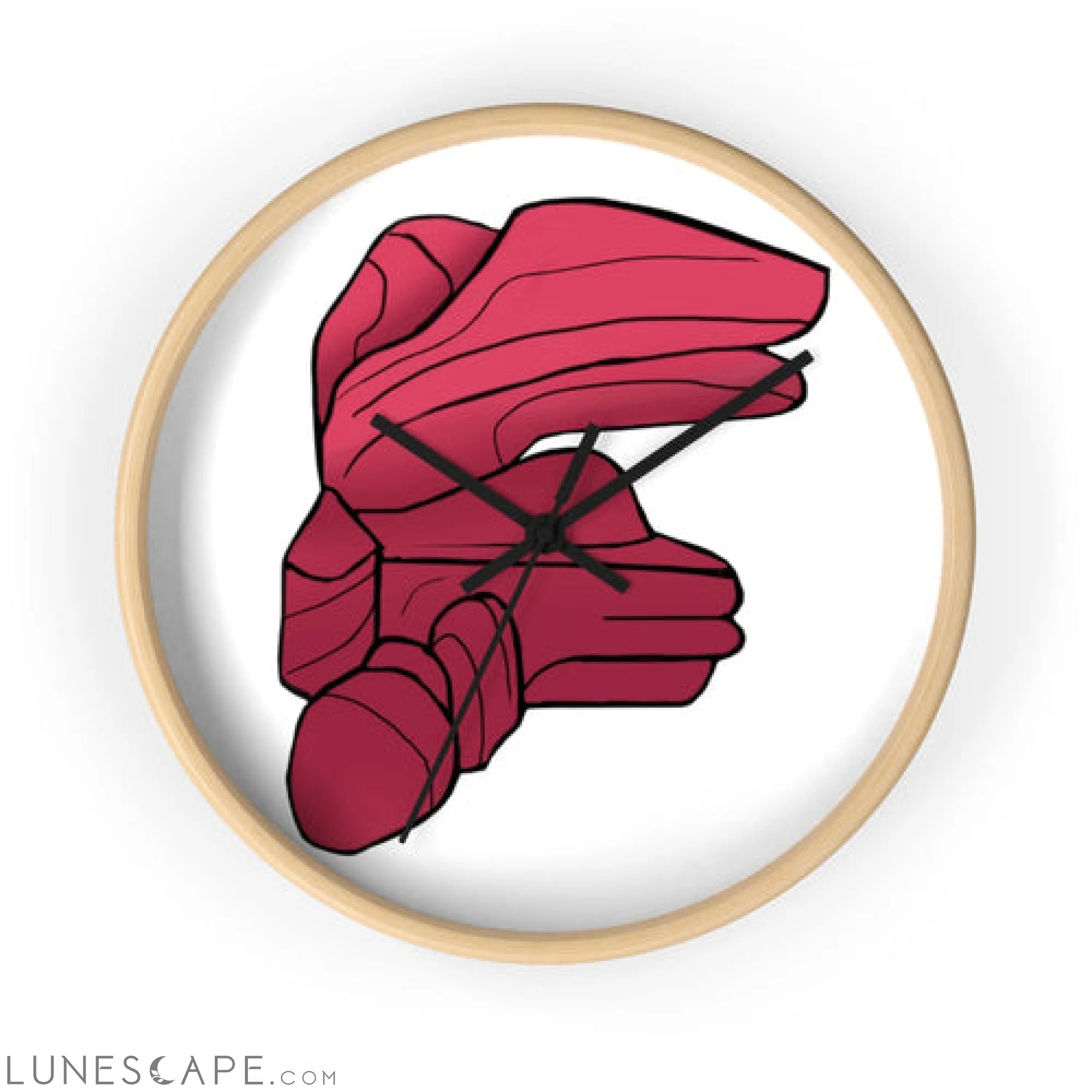 Rock Wall clock LUNESCAPE