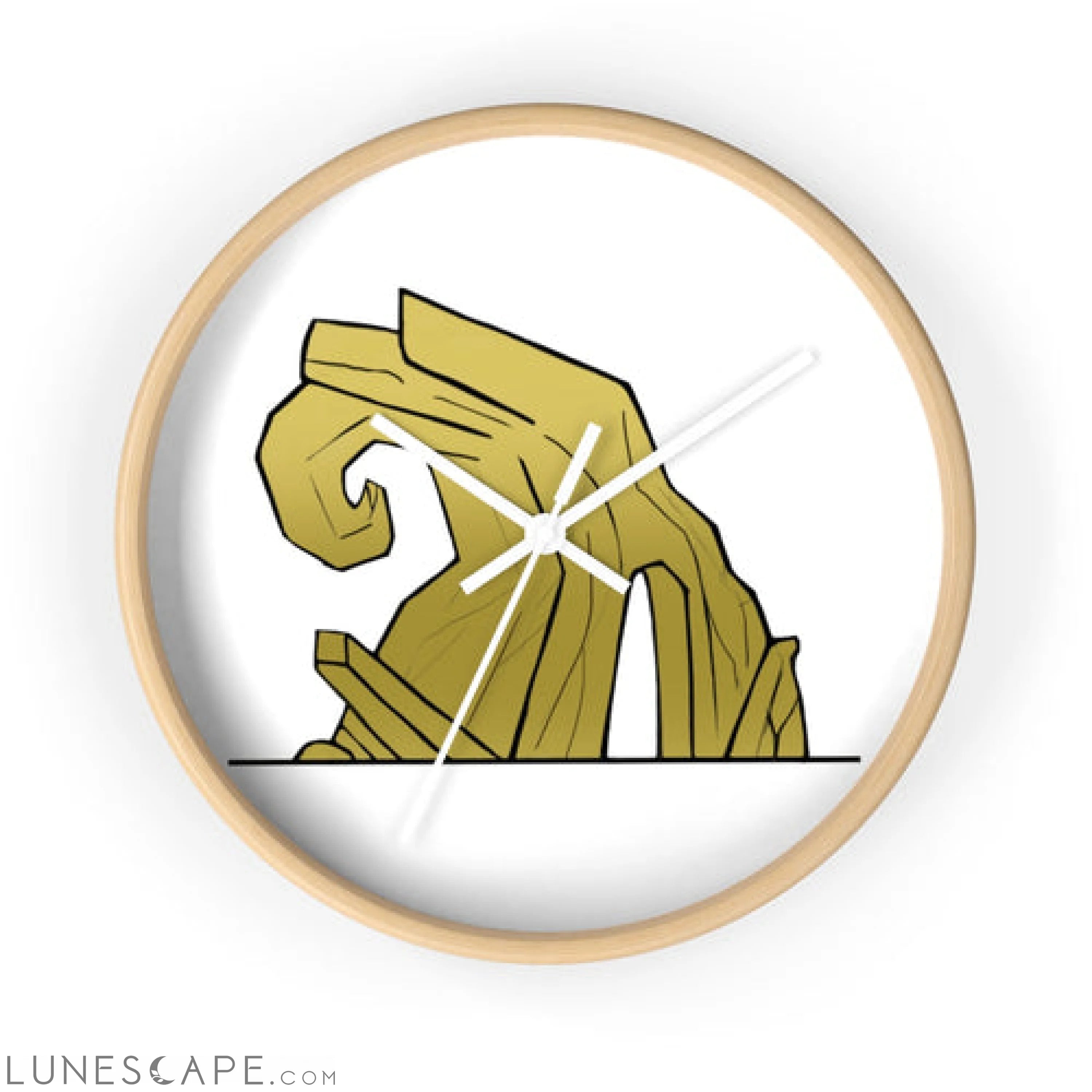 Rock Wall clock LUNESCAPE