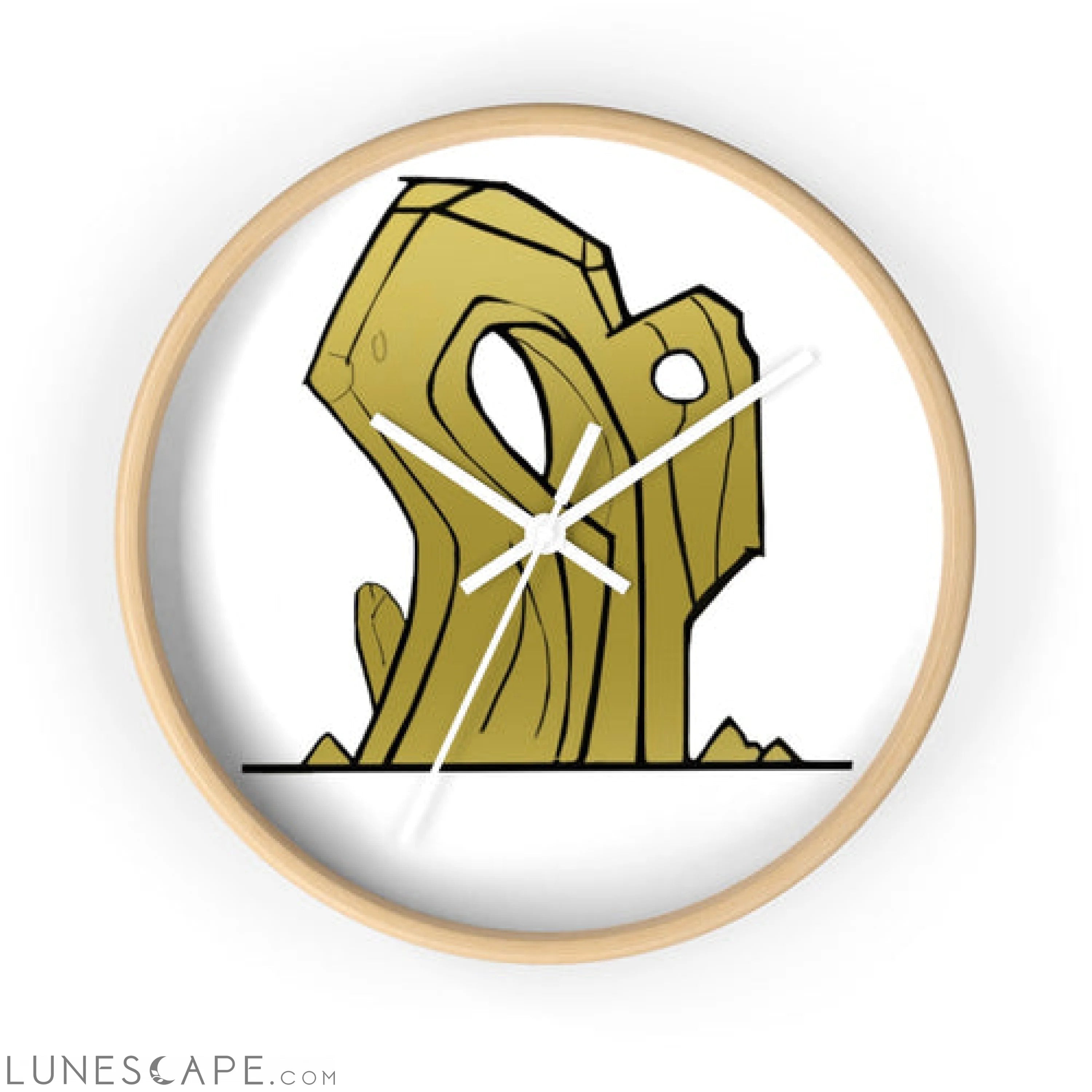 Rock Wall clock LUNESCAPE