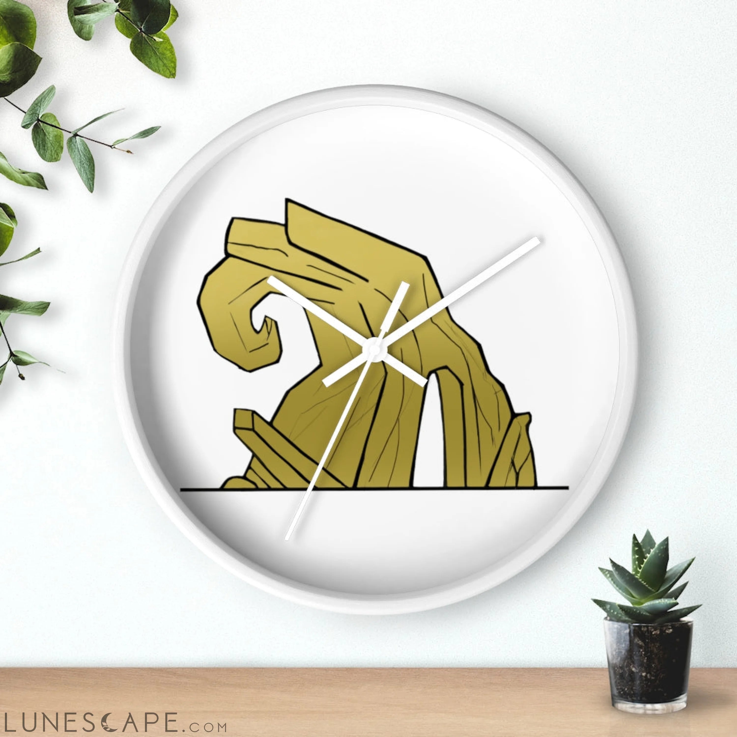 Rock Wall clock LUNESCAPE
