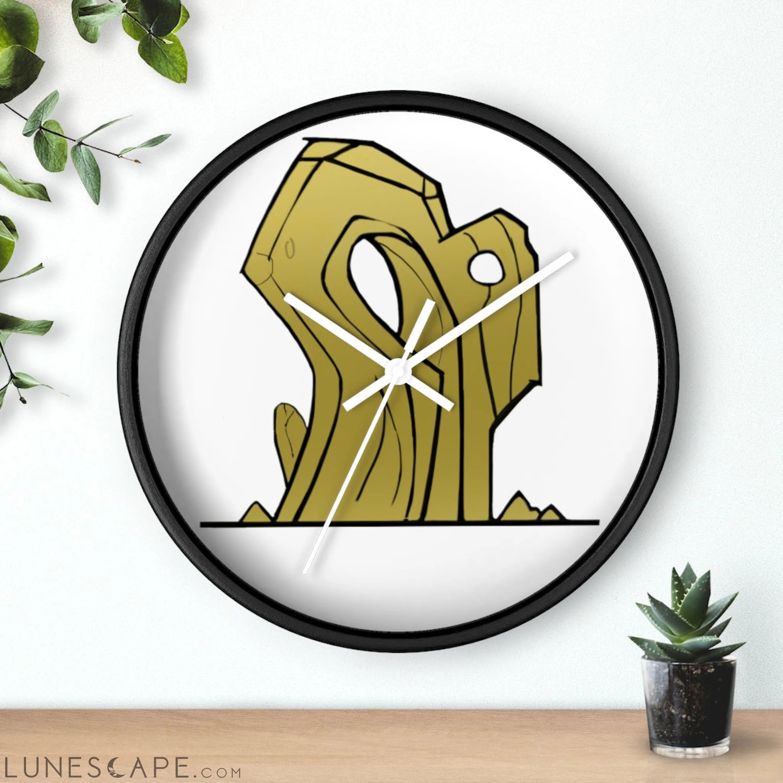 Rock Wall clock LUNESCAPE