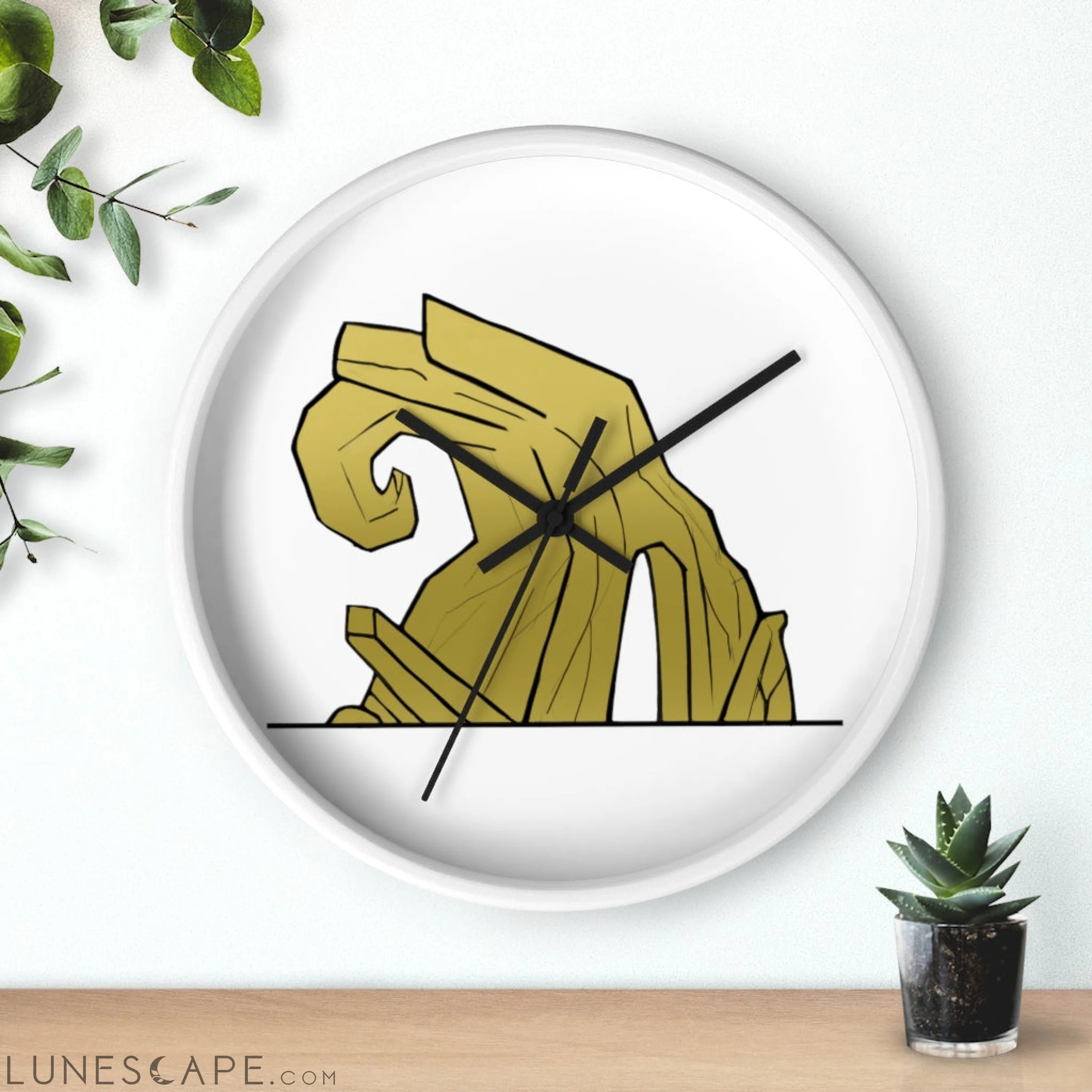Rock Wall clock LUNESCAPE
