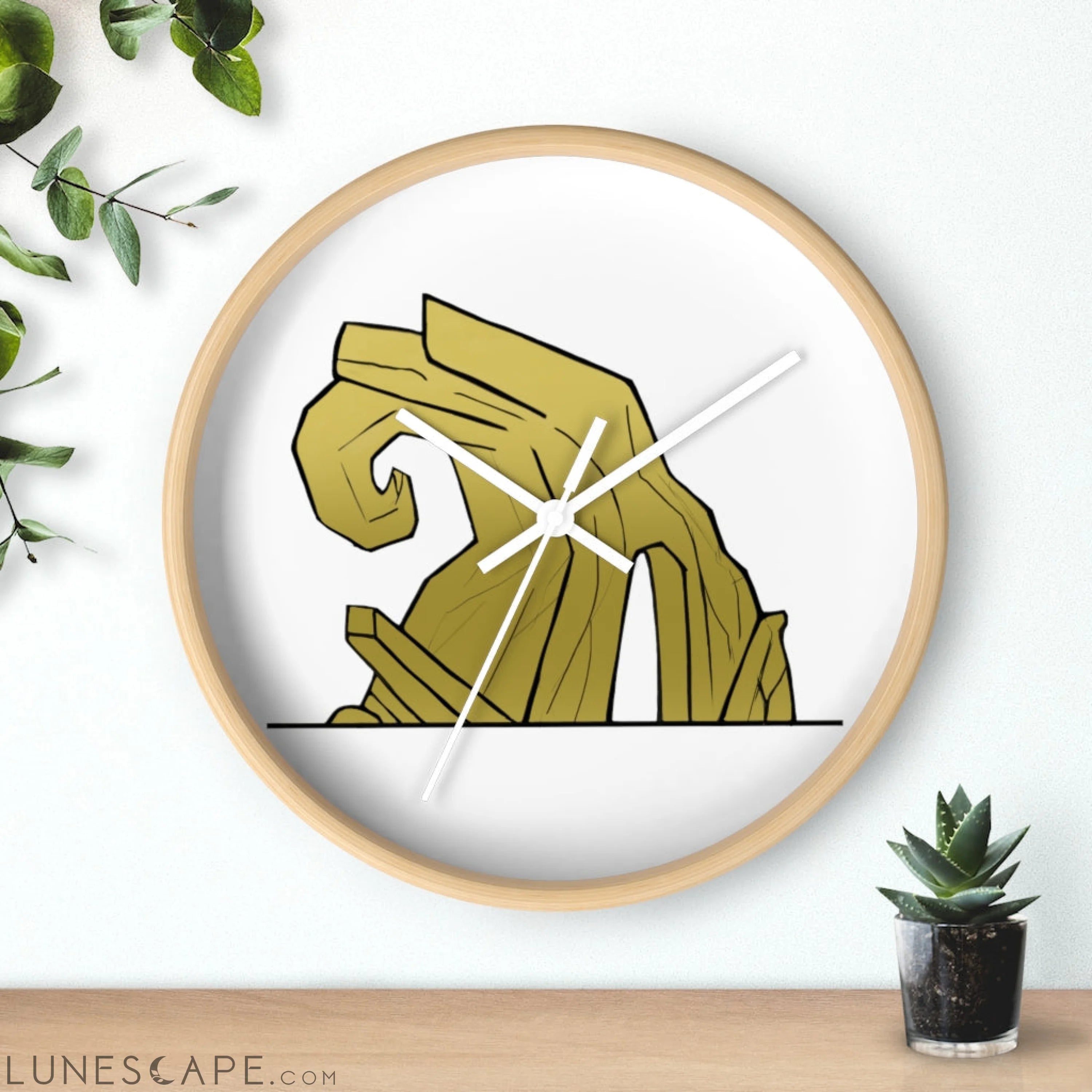 Rock Wall clock LUNESCAPE