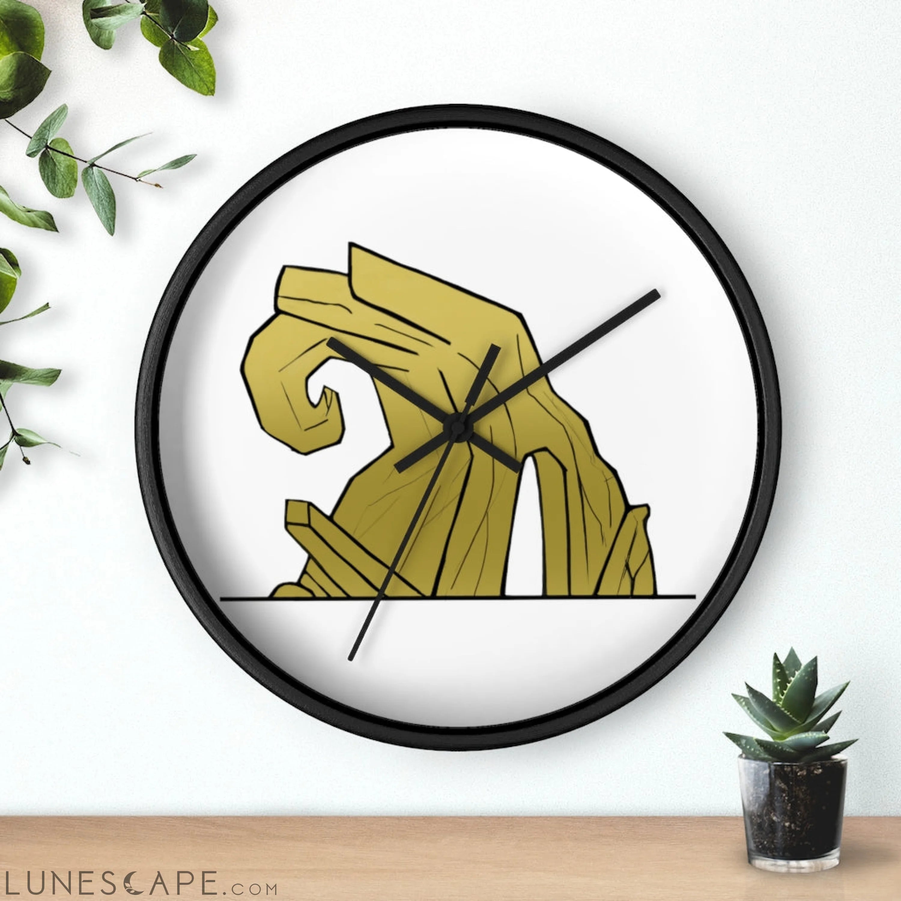 Rock Wall clock LUNESCAPE