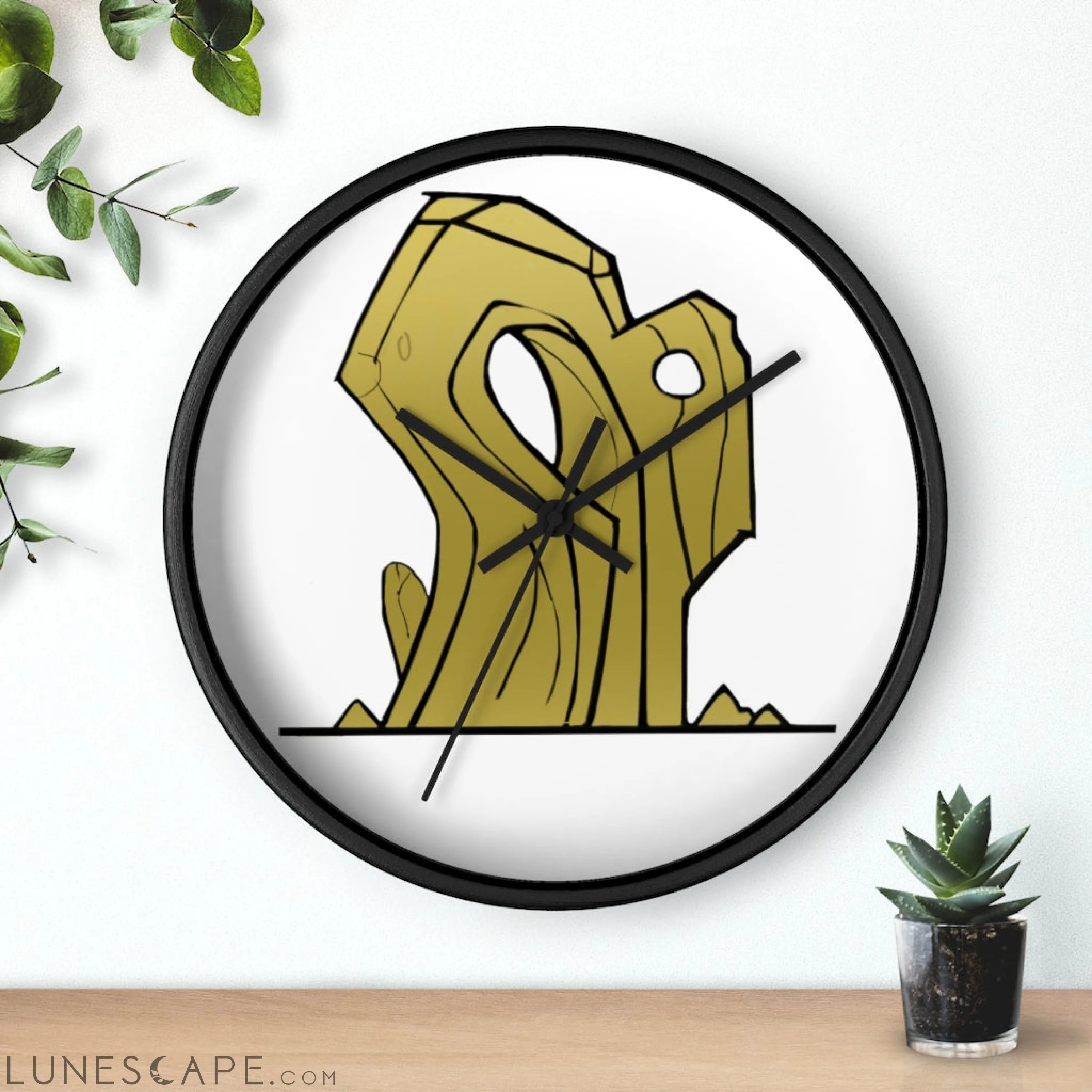 Rock Wall clock LUNESCAPE