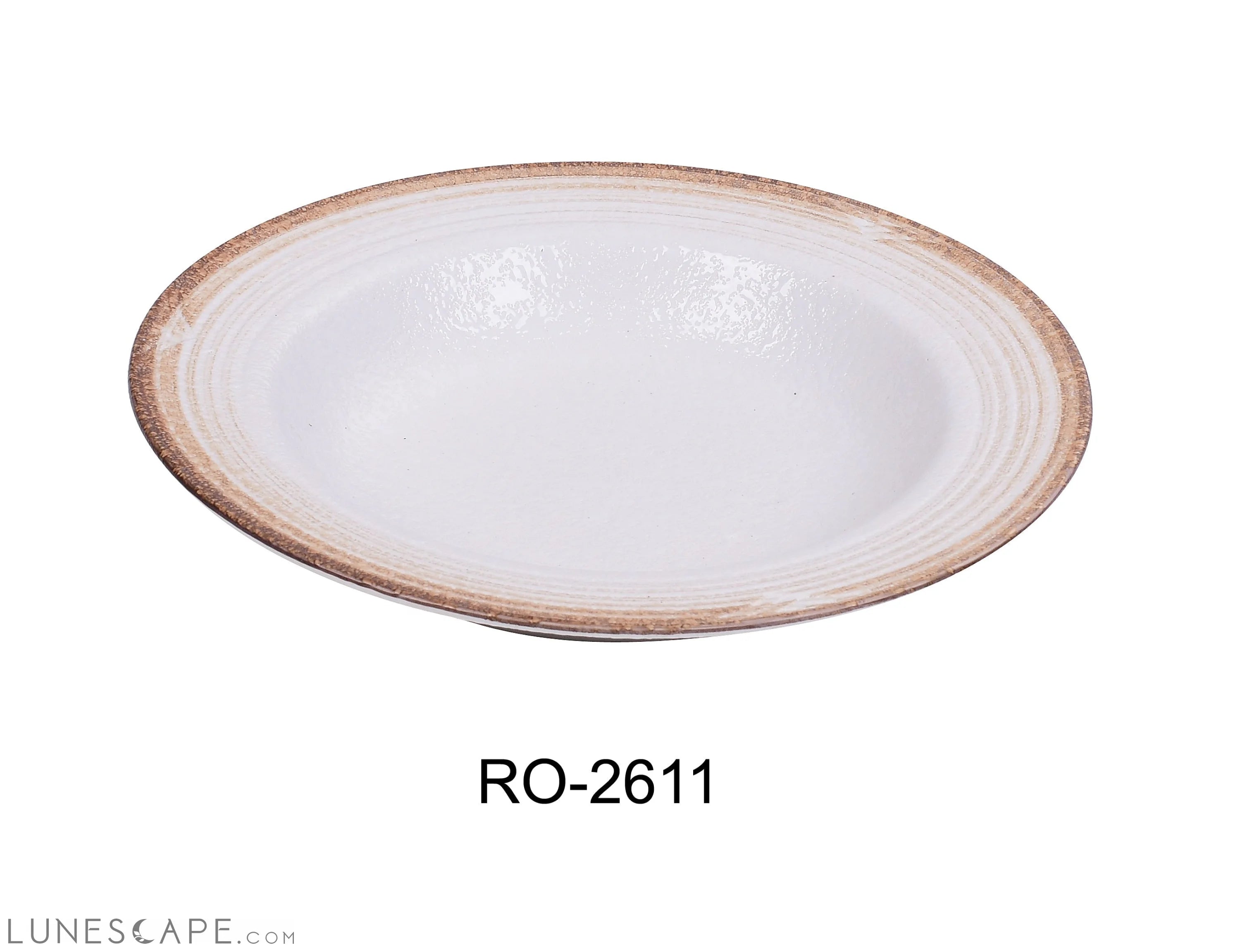 Rockeye-2 11" X 8" X 1 3/4" PASTA BOWL 16 OZ LUNESCAPE