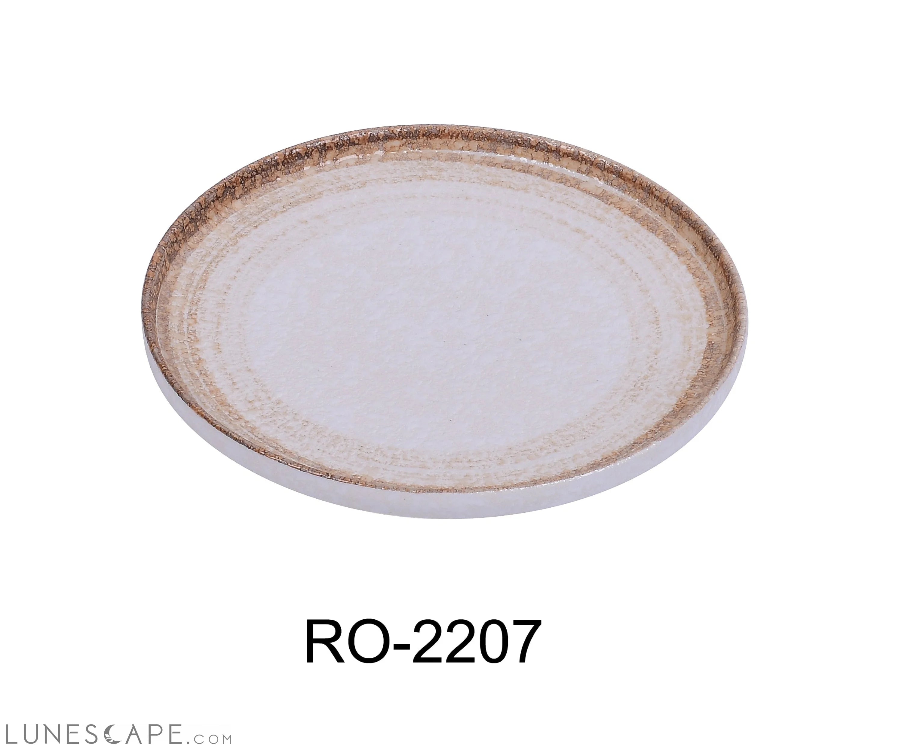 Rockeye-2 7 1/4" X 7/8" ROUND Salad PLATE LUNESCAPE