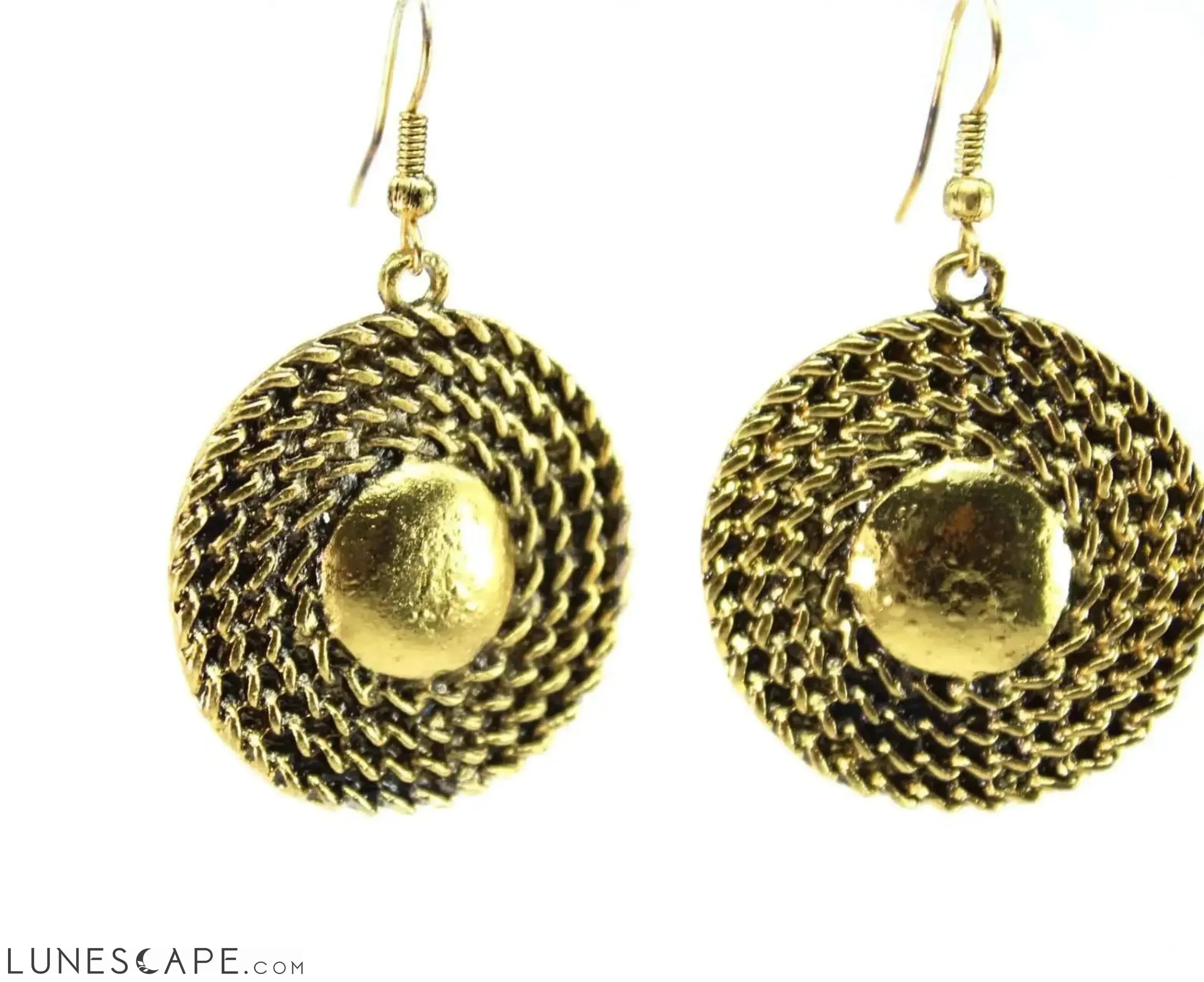 Rope Medallion Necklace & Earring Set LUNESCAPE