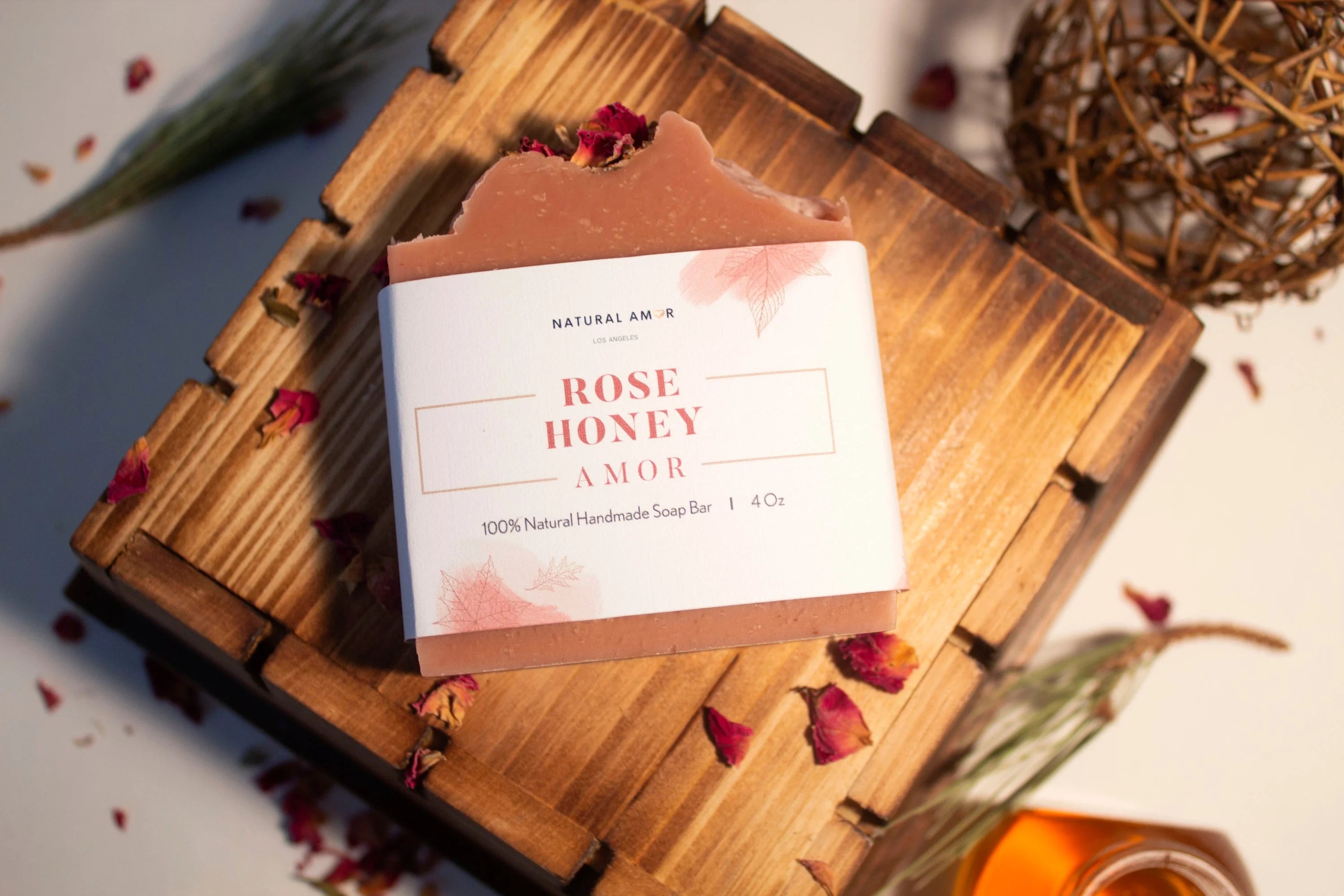 Rose Honey Soap Bar LUNESCAPE