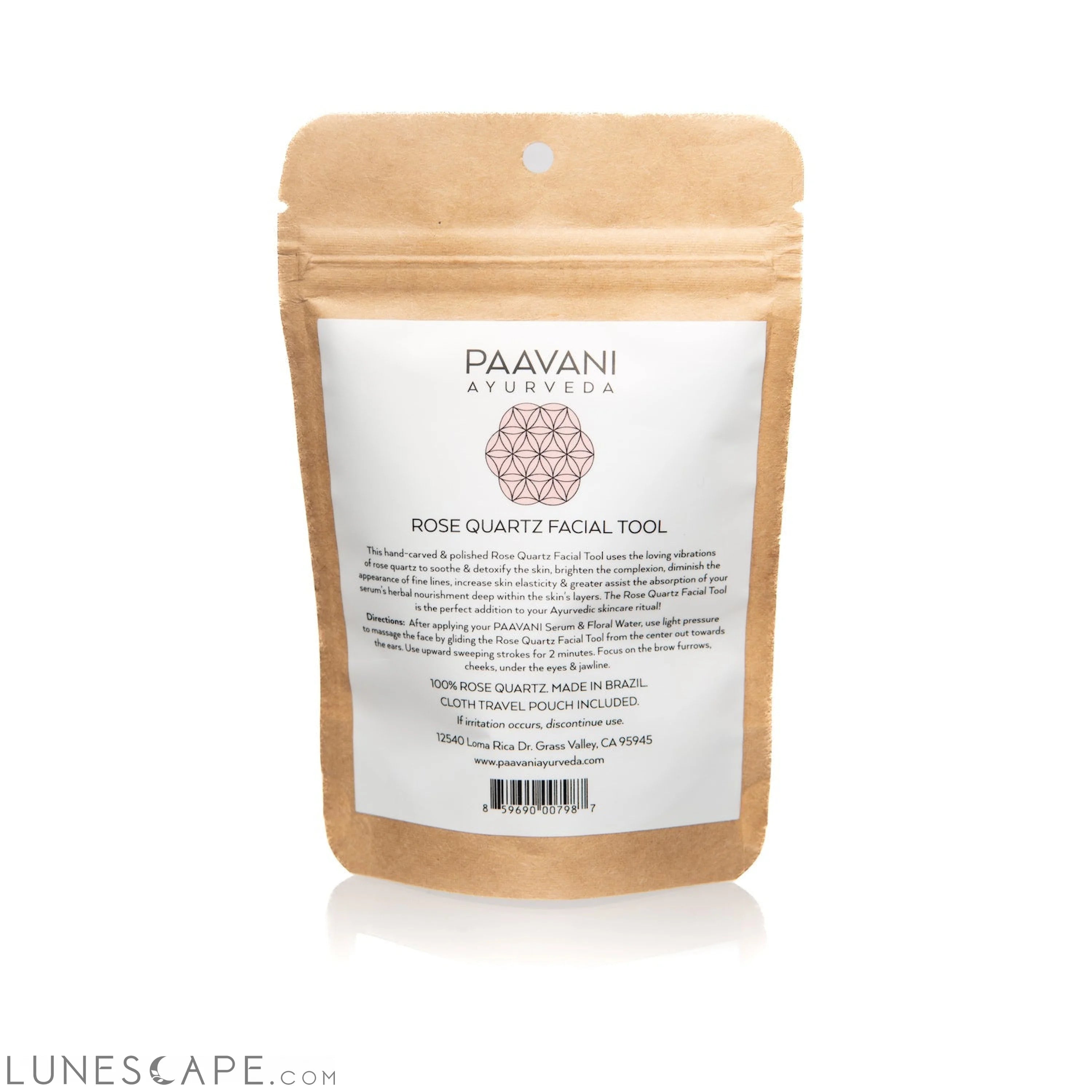 Rose Quartz Facial Tool LUNESCAPE