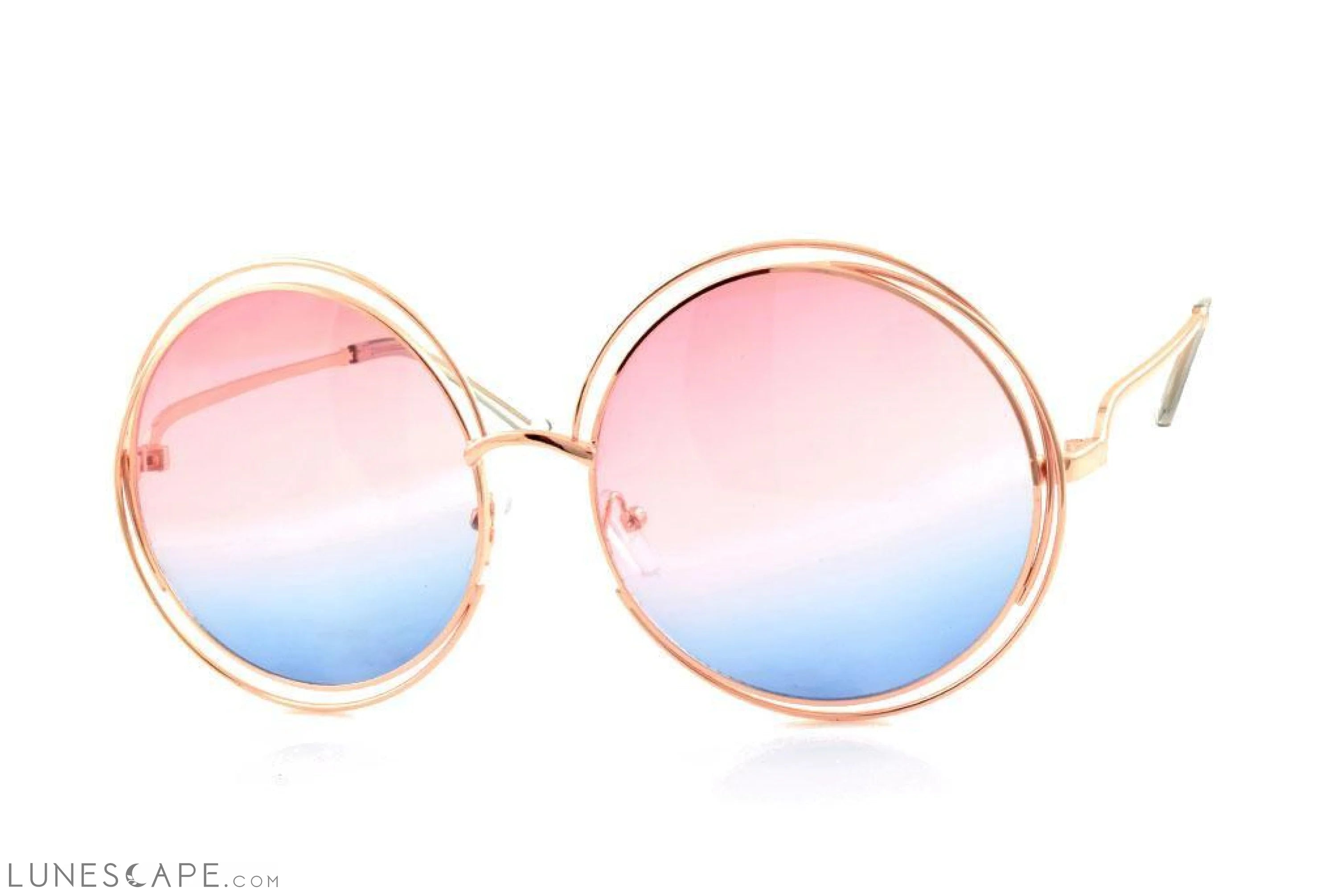 Round Rainbow Sunglasses LUNESCAPE