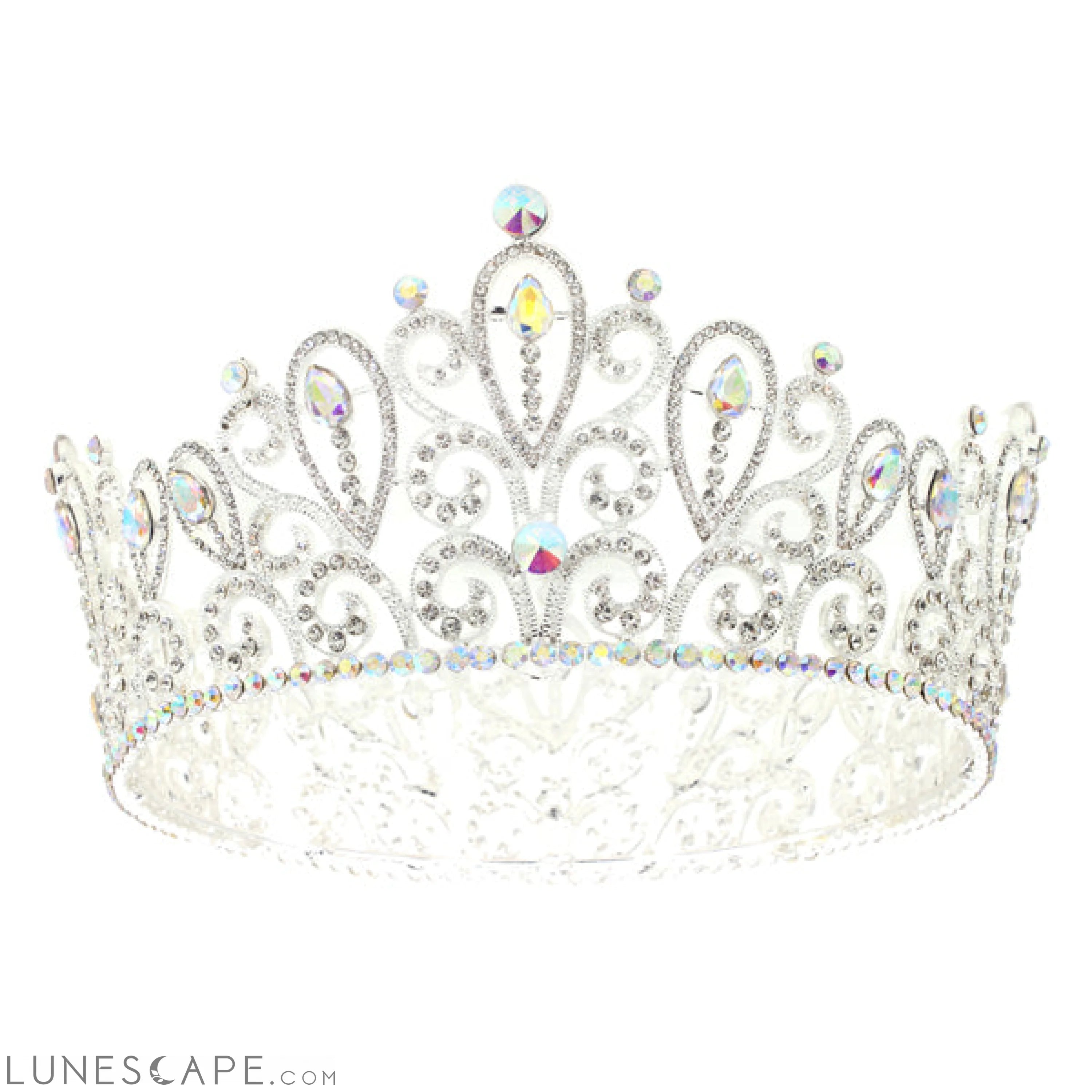 Royal Elegance Rhinestone Tiara LUNESCAPE